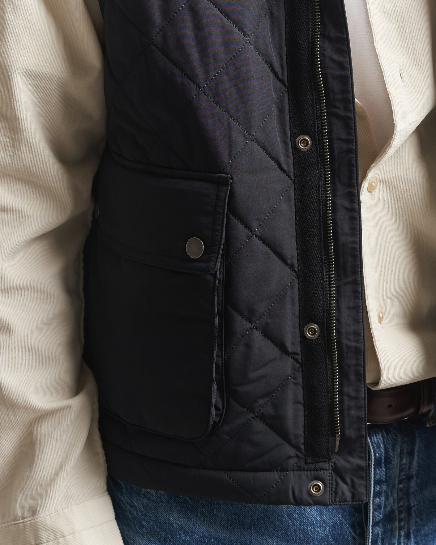 Hombres | Chalecos | Gant | Classic Quilted Vest Black