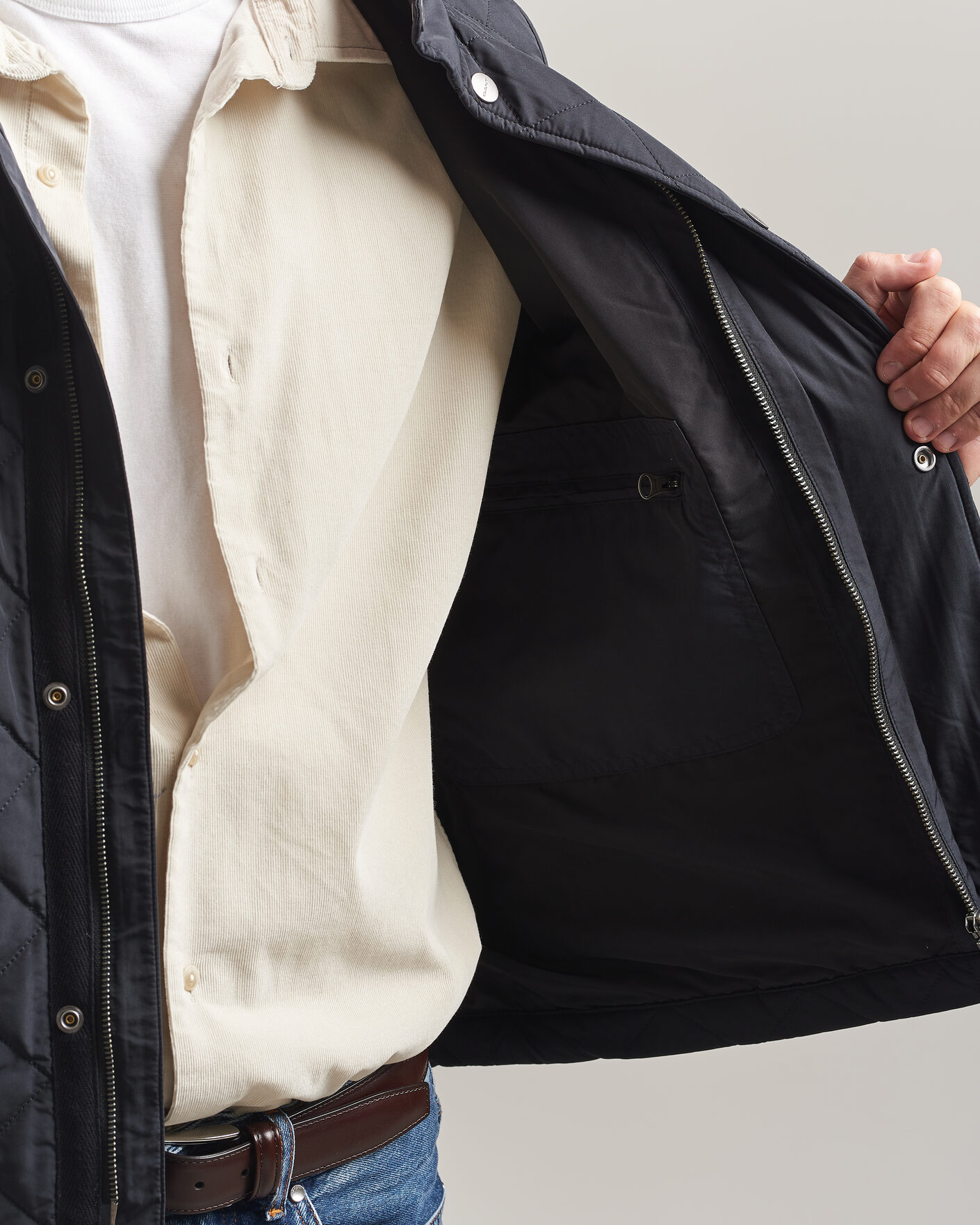 Hombres | Chalecos | Gant | Classic Quilted Vest Black