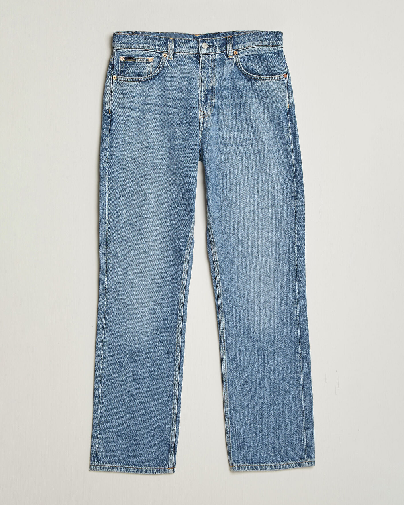 Hombres | Vaqueros | Gant | Straight Fit Jeans Mid Blue Broken In