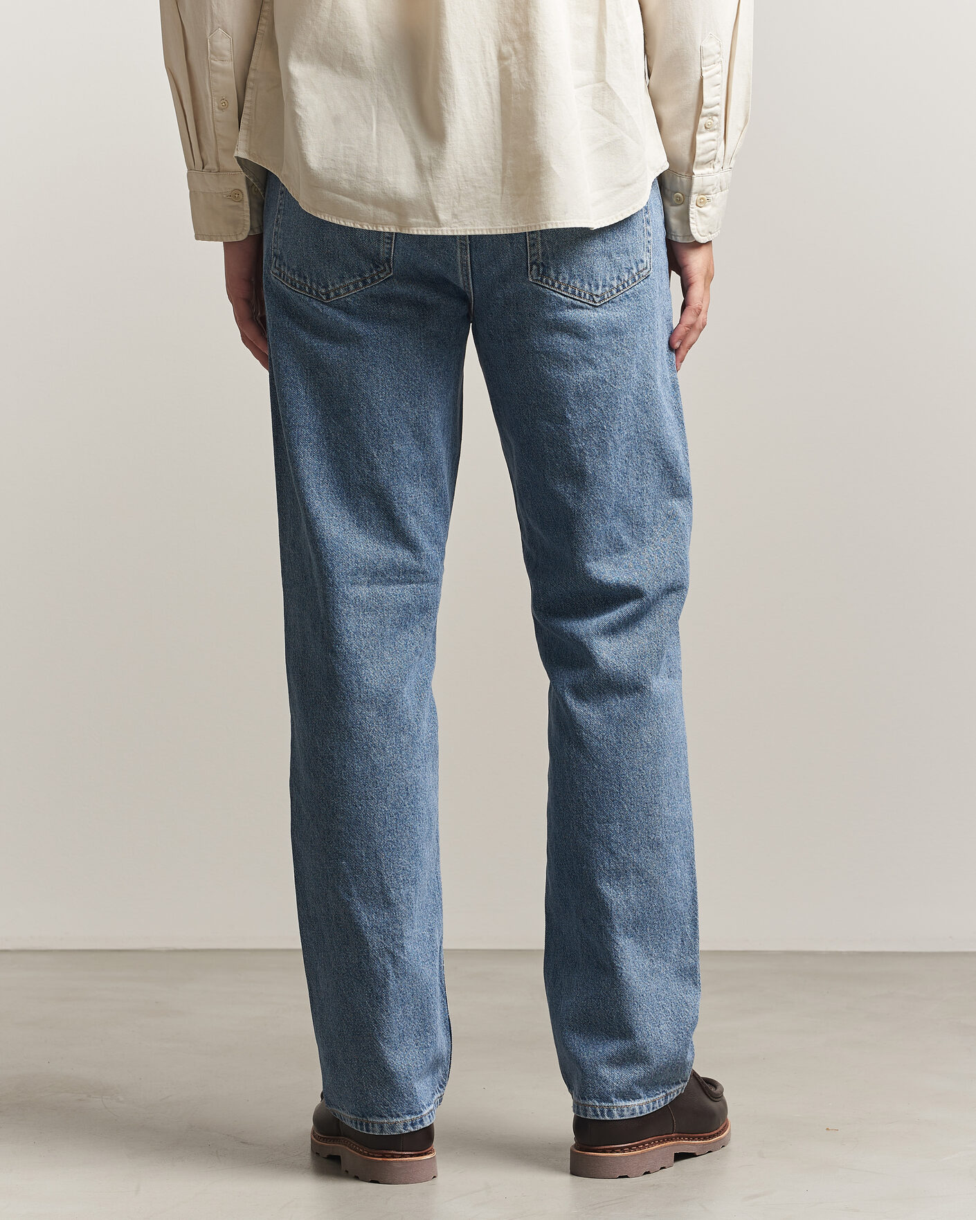 Hombres | Vaqueros | Gant | Straight Fit Jeans Mid Blue Broken In