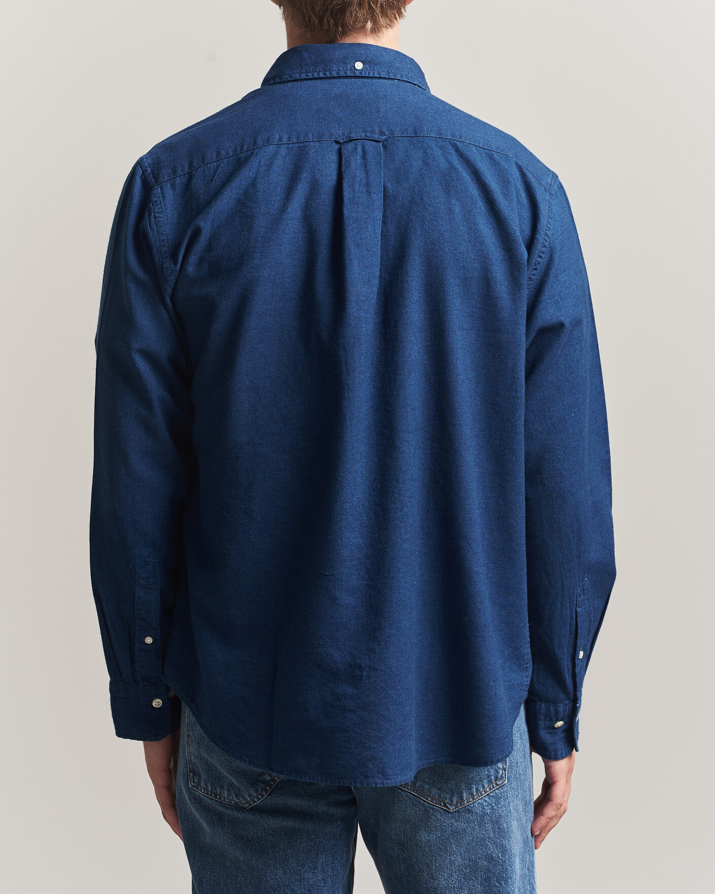 Hombres | Camisas | Gant | Regular Fit Indigo Oxford Shirt Dark Blue