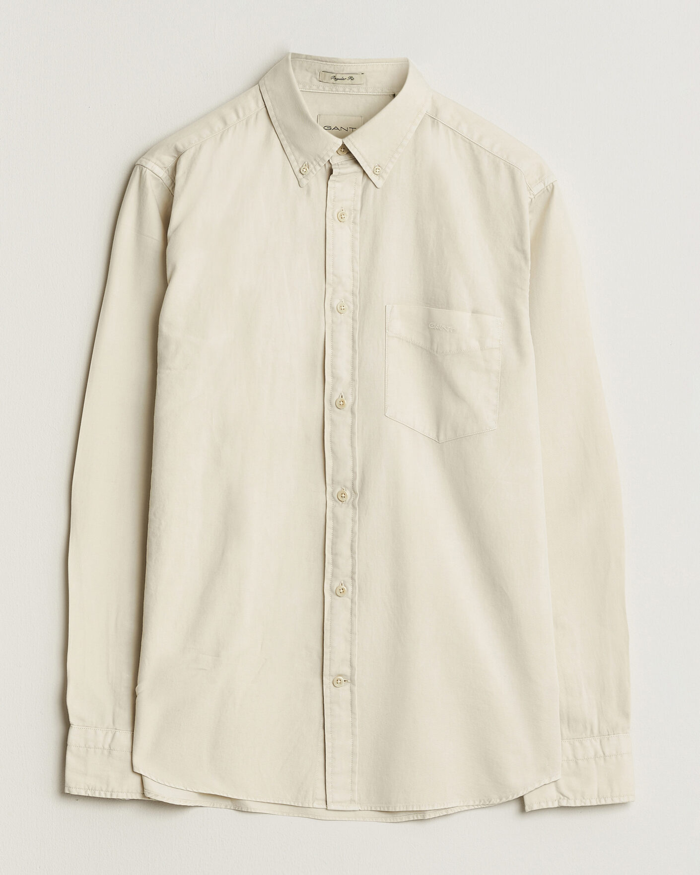 Hombres | Camisas | Gant | Regular Fit Garment Dyed Twill Shirt Sand