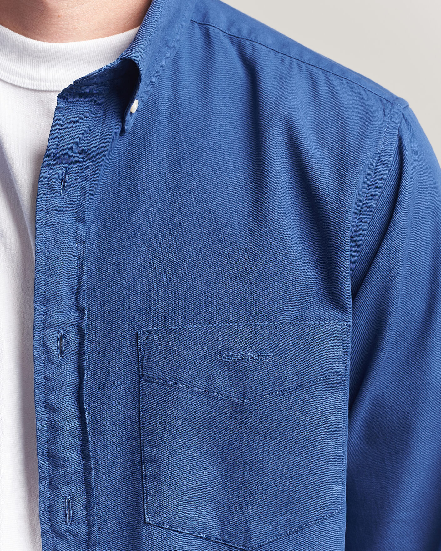 Hombres | Camisas | Gant | Regular Fit Garment Dyed Twill Shirt Crisp Blue