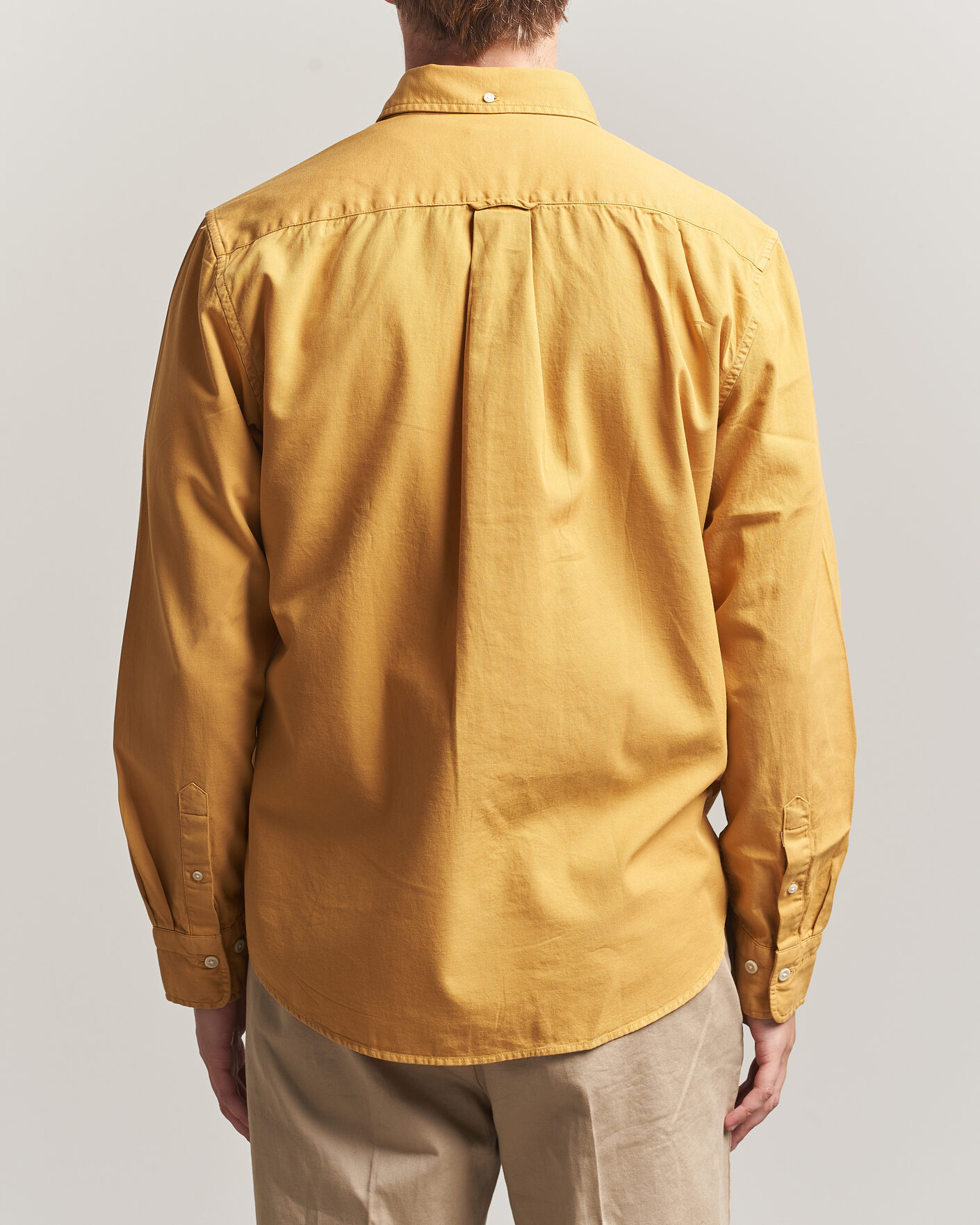 Hombres | Camisas | Gant | Regular Fit Garment Dyed Twill Shirt Turmeric Shine