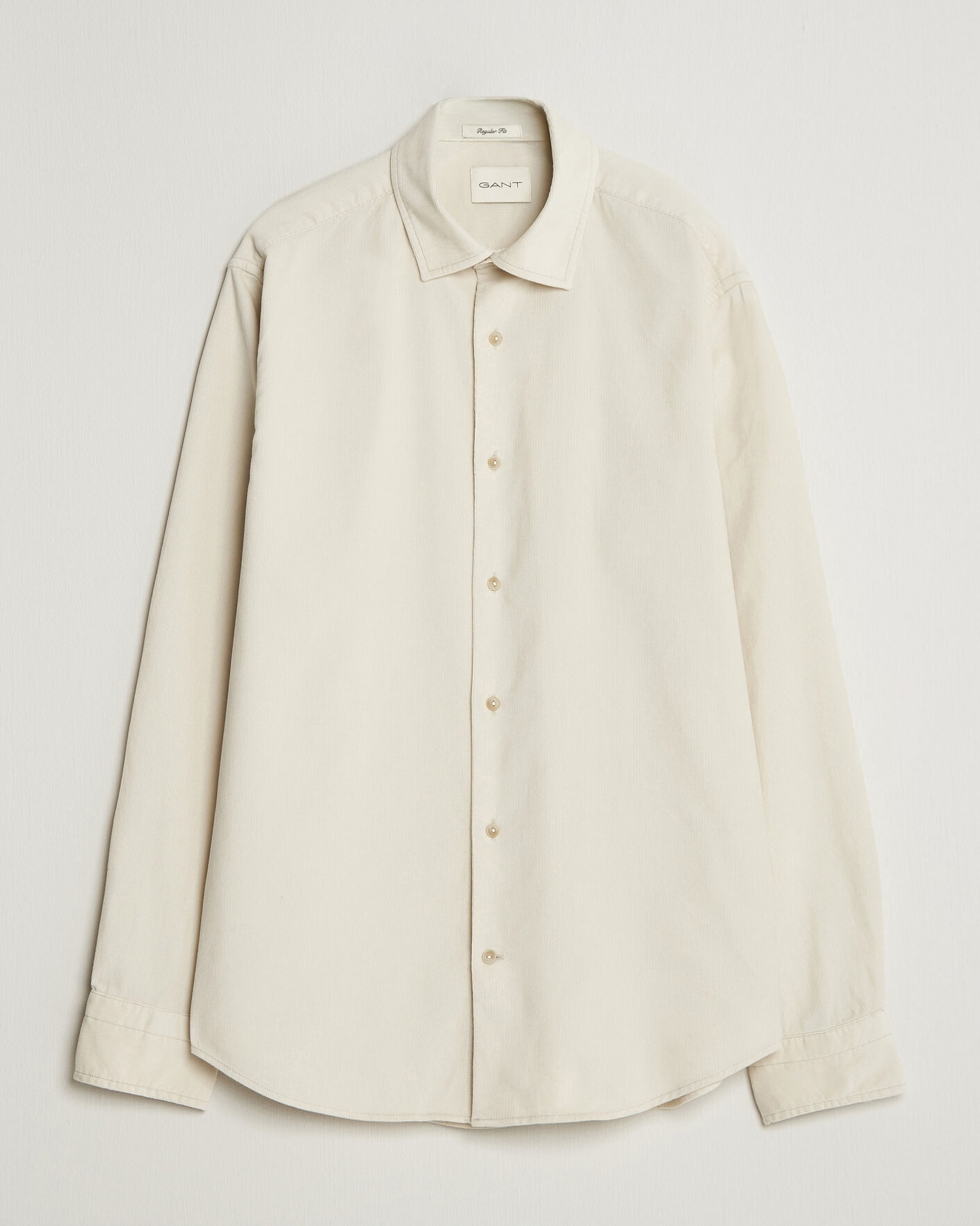Hombres | Camisas | Gant | Regular Fit Baby Cord Shirt Sand