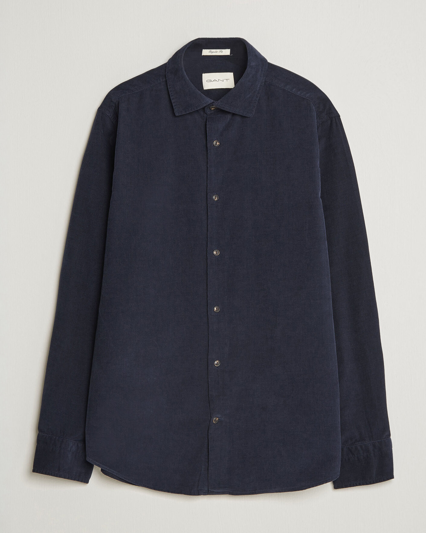 Hombres | Camisas | Gant | Regular Fit Baby Cord Shirt Evening Blue