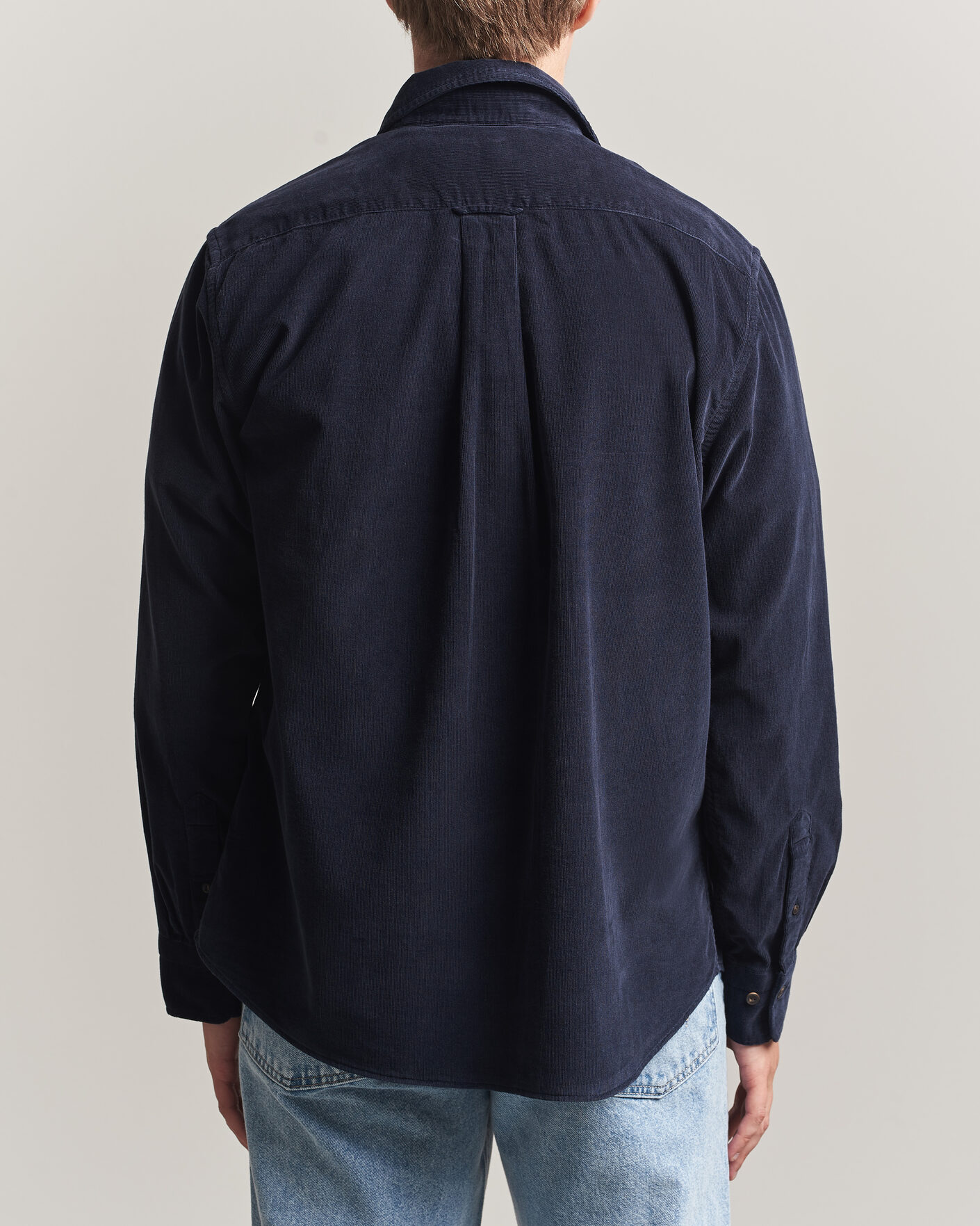 Hombres | Camisas | Gant | Regular Fit Baby Cord Shirt Evening Blue