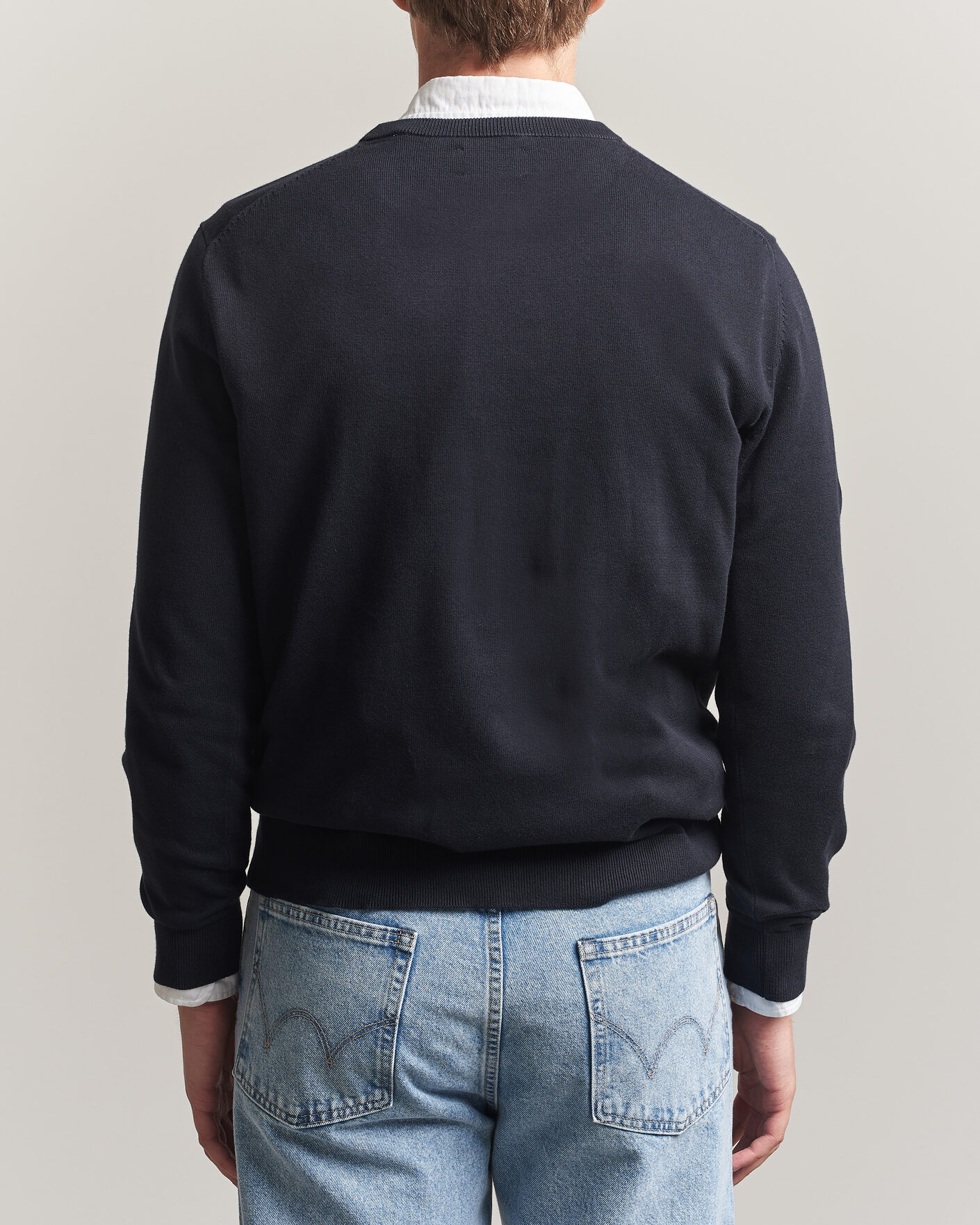 Hombres | Jerséis y prendas de punto | Gant | Classic Cotton Crew Neck Black