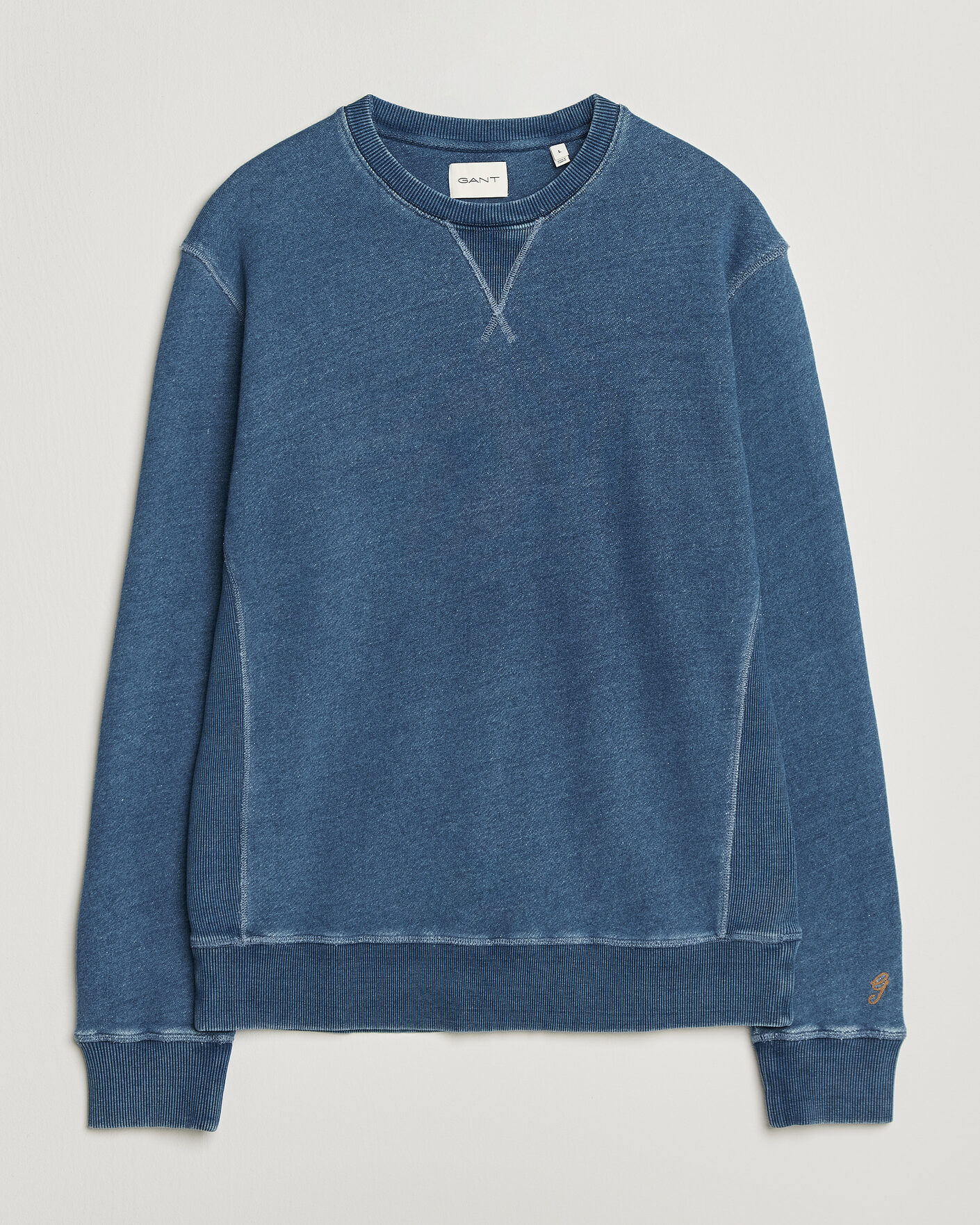 Hombres | Jerséis y prendas de punto | Gant | Vintage Crew Neck Sweatshirt Indigo