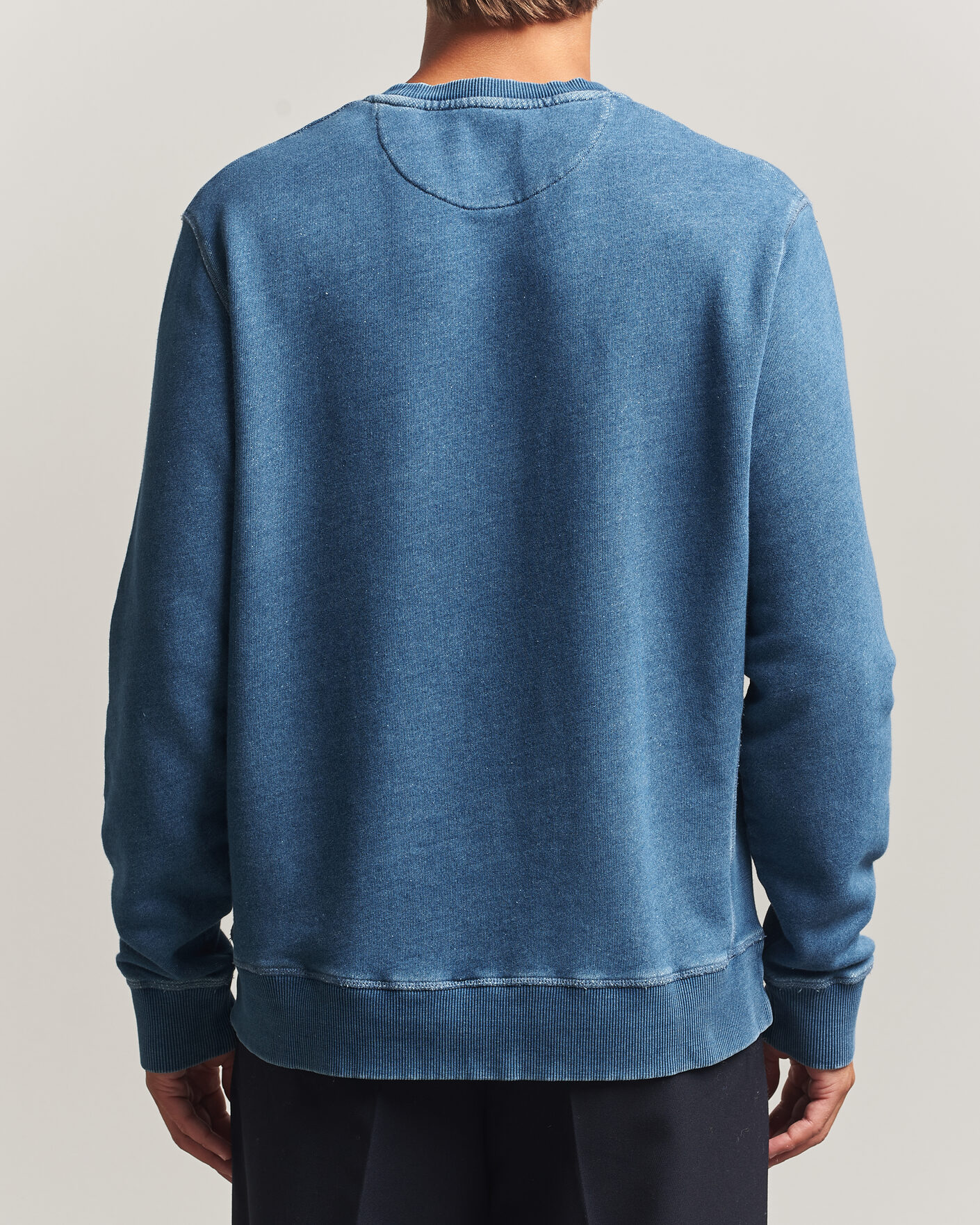 Hombres | Jerséis y prendas de punto | Gant | Vintage Crew Neck Sweatshirt Indigo