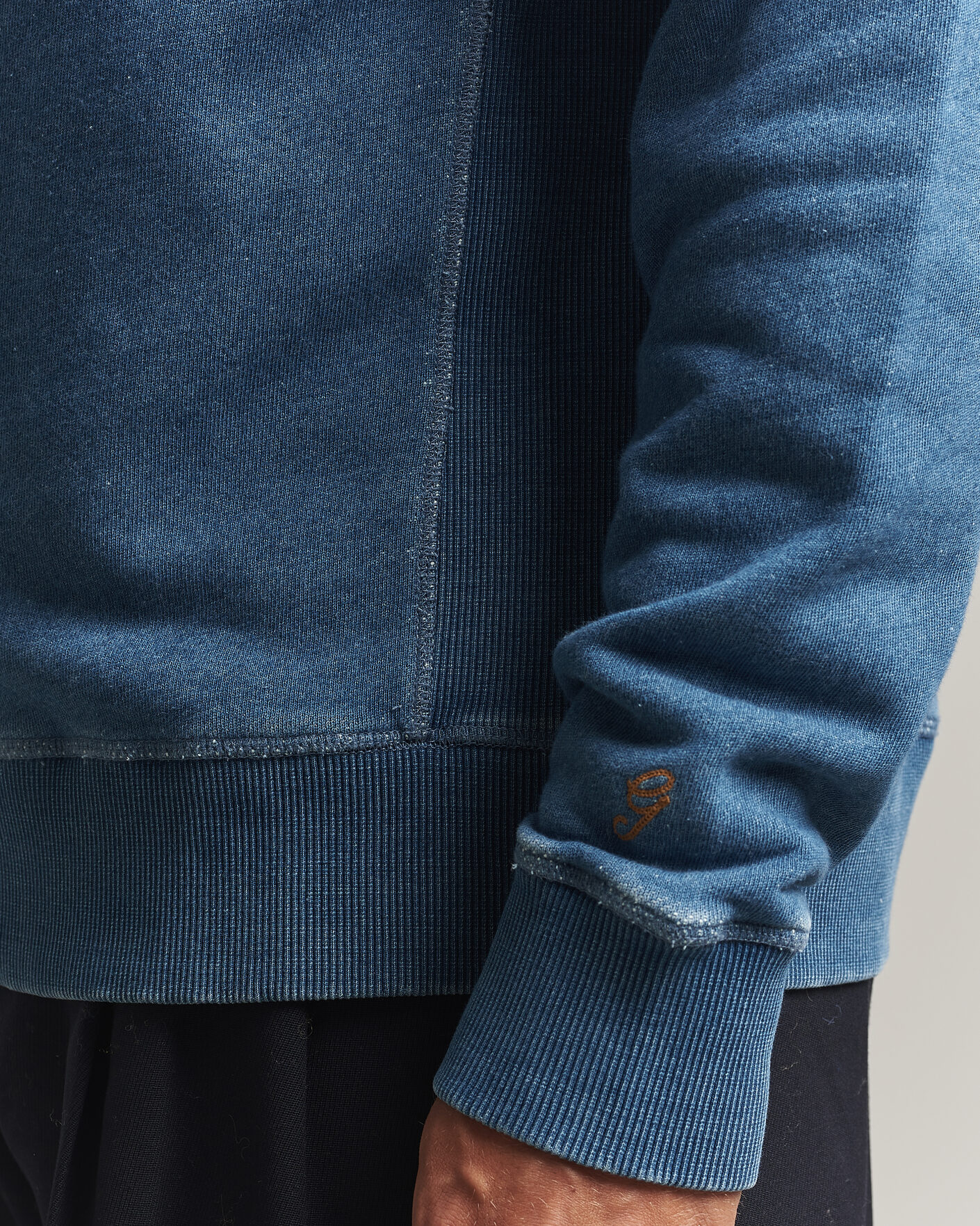Hombres | Jerséis y prendas de punto | Gant | Vintage Crew Neck Sweatshirt Indigo