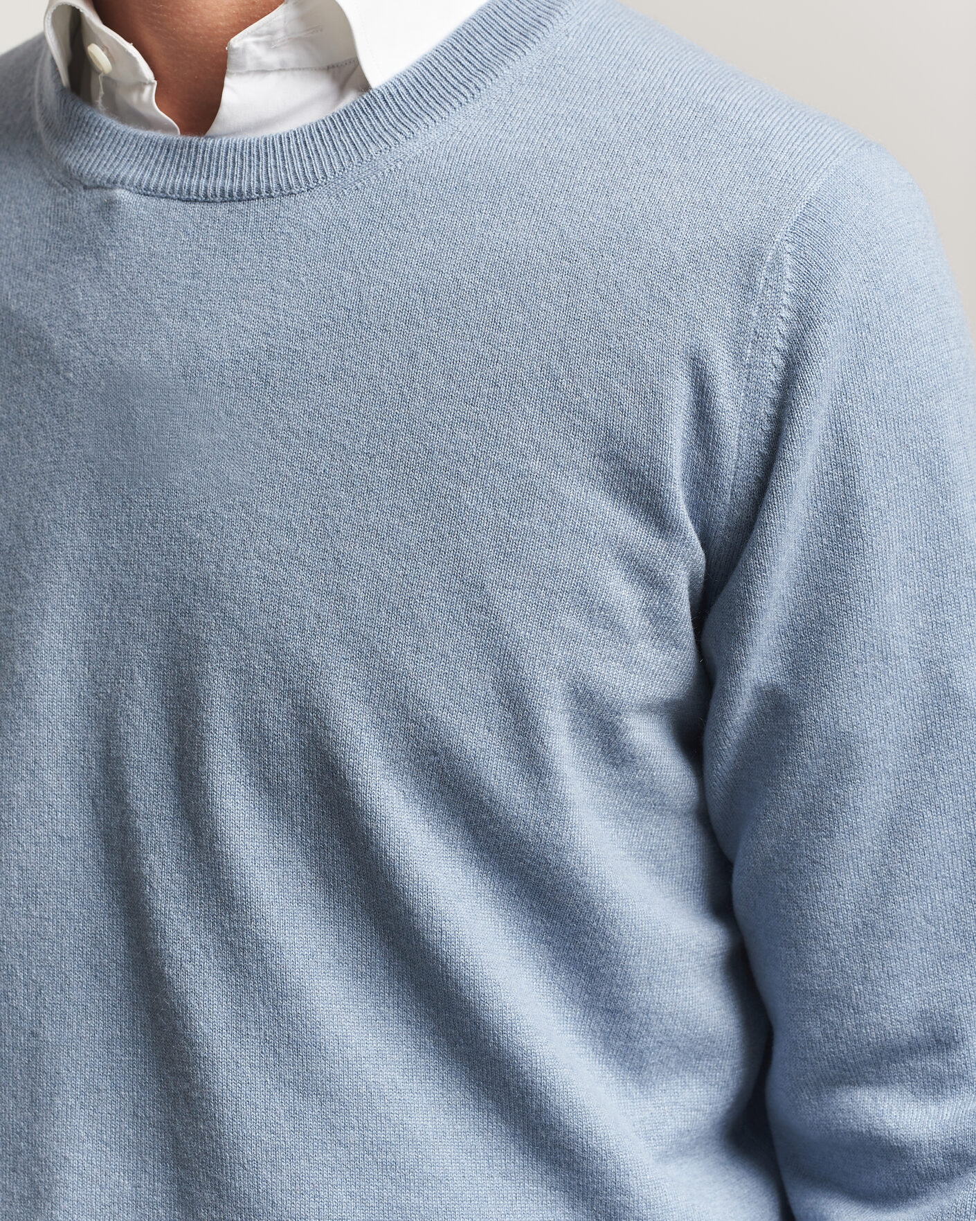 Hombres | Jerséis y prendas de punto | Brunello Cucinelli | 2 Ply Cashmere Pullover Denim Blue