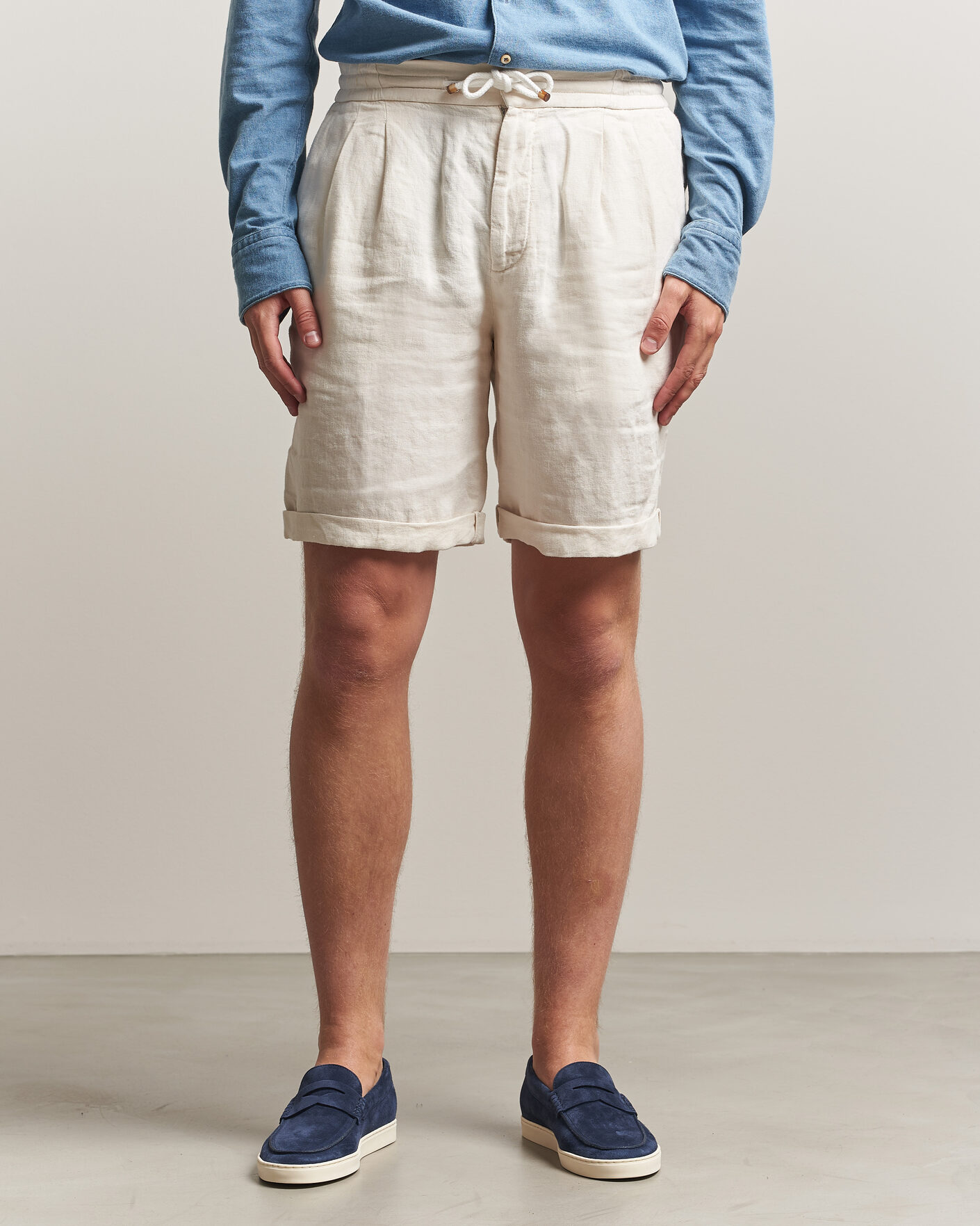 Hombres | Pantalones cortos | Brunello Cucinelli | Drawstring Shorts Off White