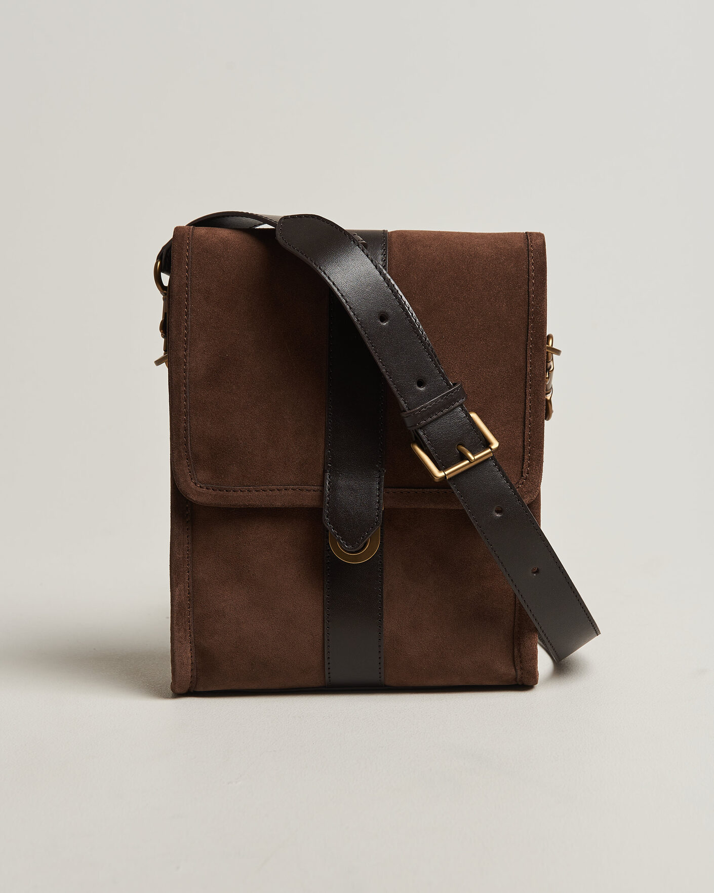 Hombres | Bolsos | Gant | Suede Shoulder Bag Soil Brown