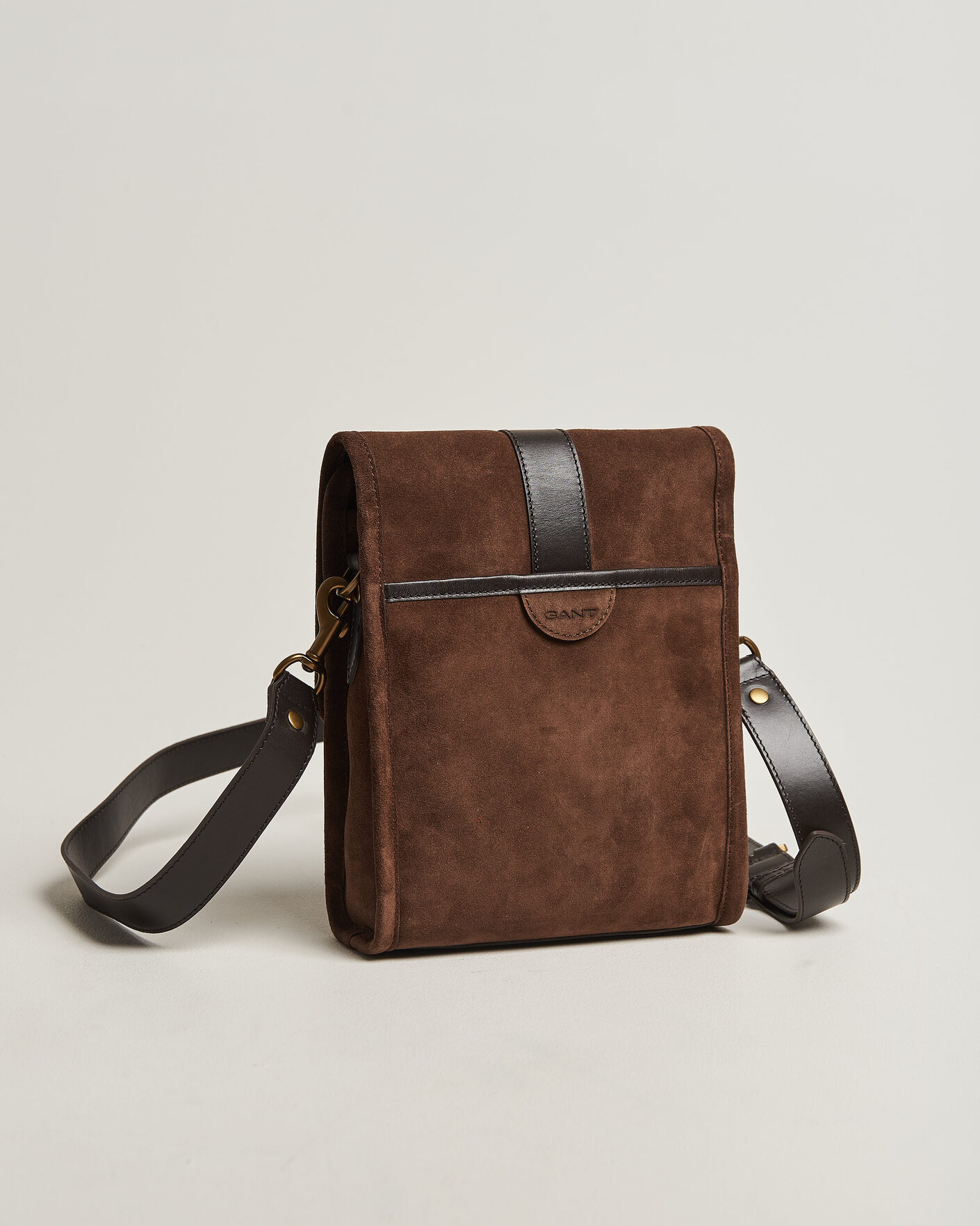 Hombres | Bolsos | Gant | Suede Shoulder Bag Soil Brown