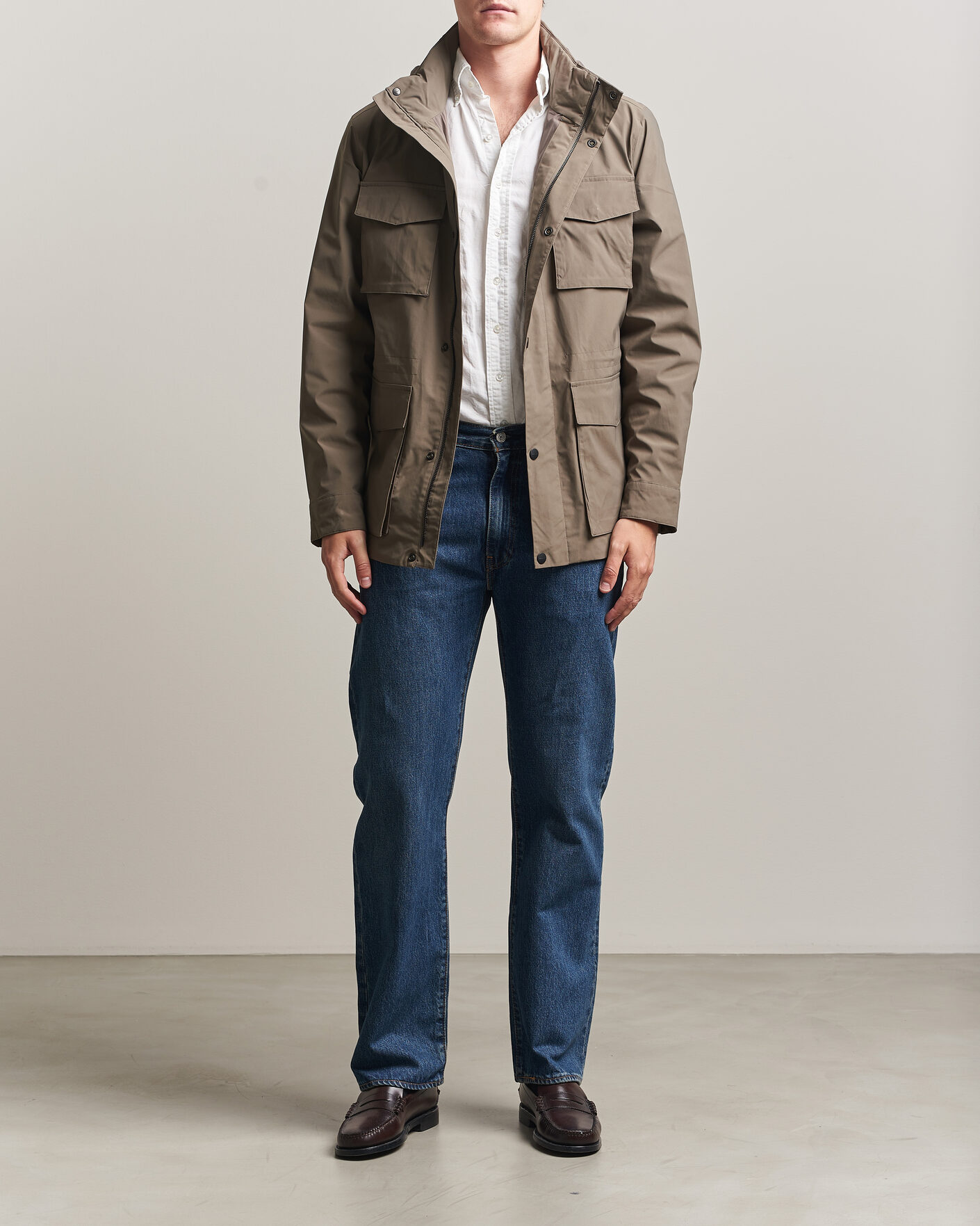 Hombres | Abrigos y chaquetas | Gant | Lightweight 4-Pocket Field Jacket Faded Taupe