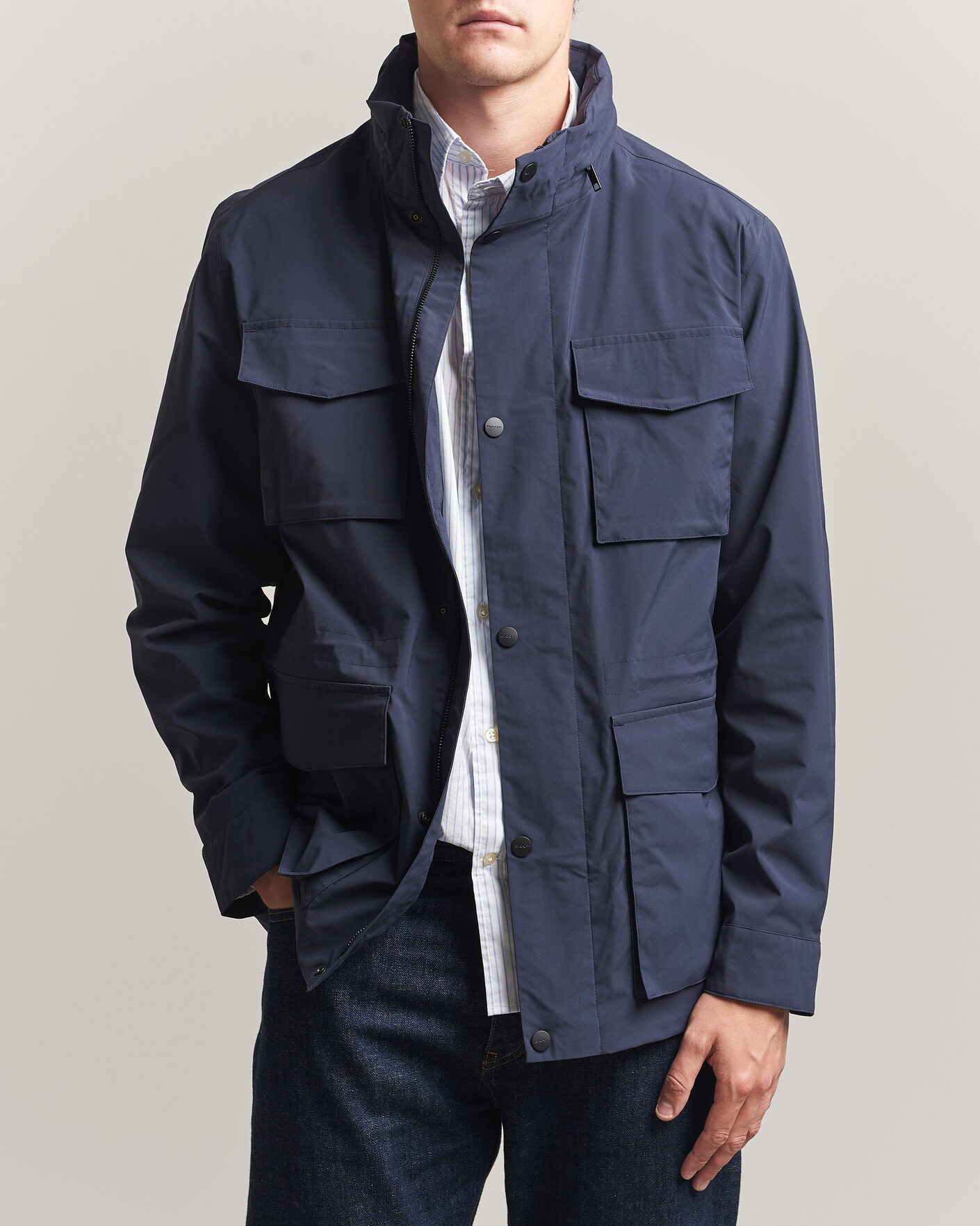 Hombres | Abrigos y chaquetas | Gant | Lightweight 4-Pocket Field Jacket Evening Blue