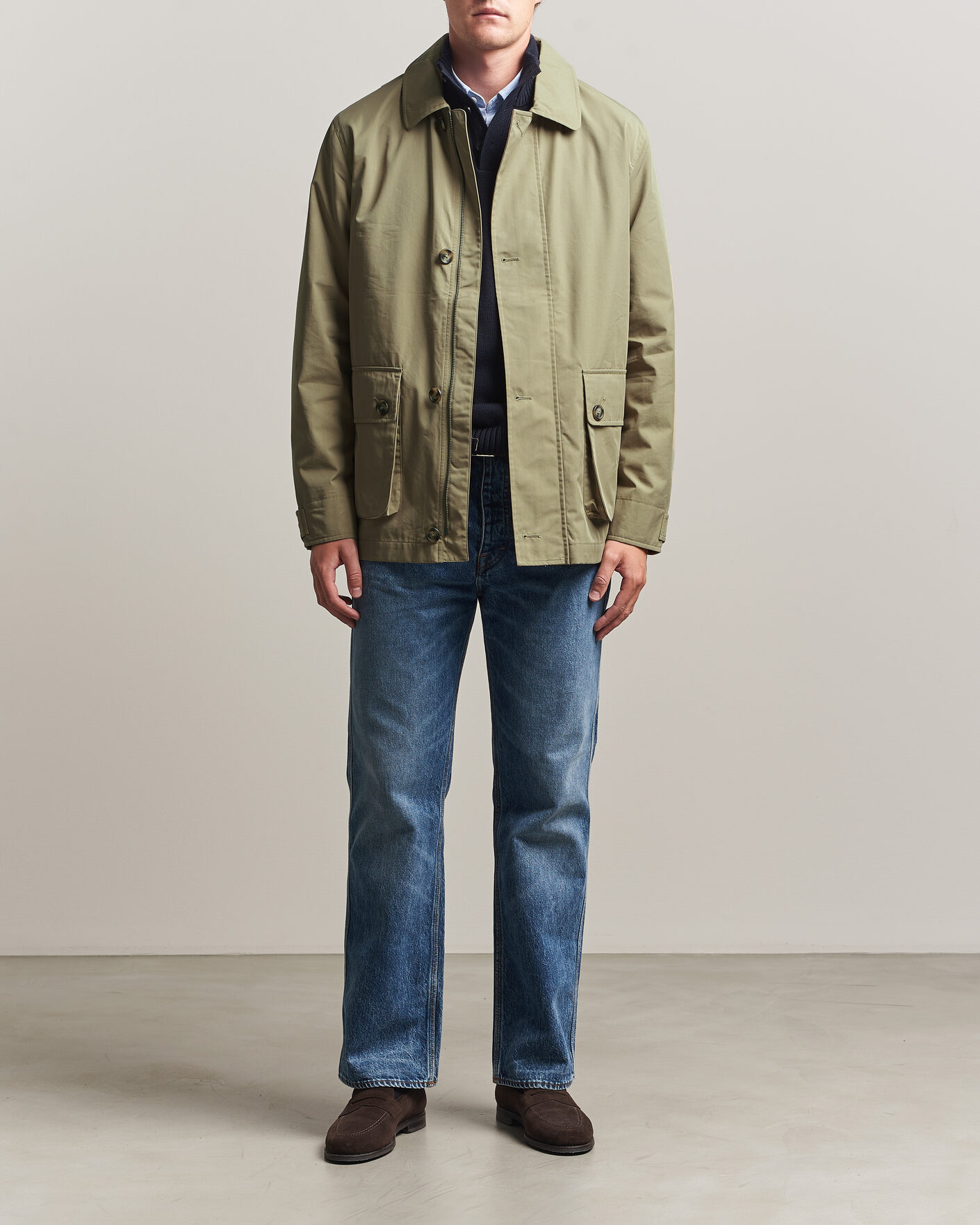 Hombres | Abrigos y chaquetas | Gant | Cotton Barn Jacket Light Taupe