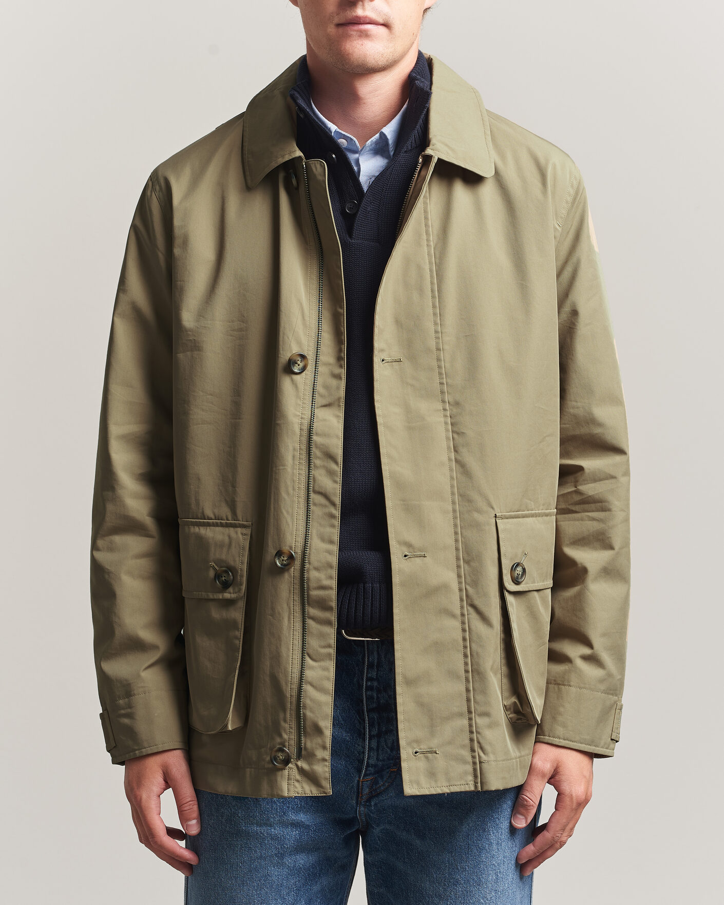 Hombres | Abrigos y chaquetas | Gant | Cotton Barn Jacket Light Taupe