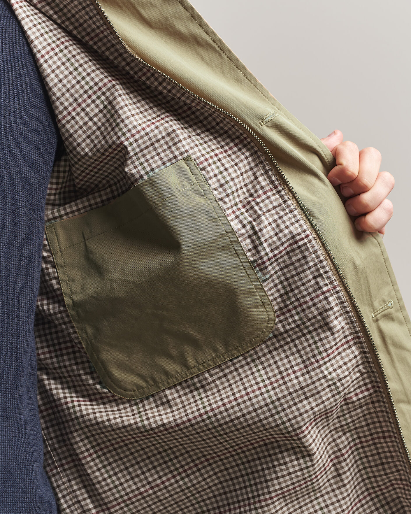 Hombres | Abrigos y chaquetas | Gant | Cotton Barn Jacket Light Taupe