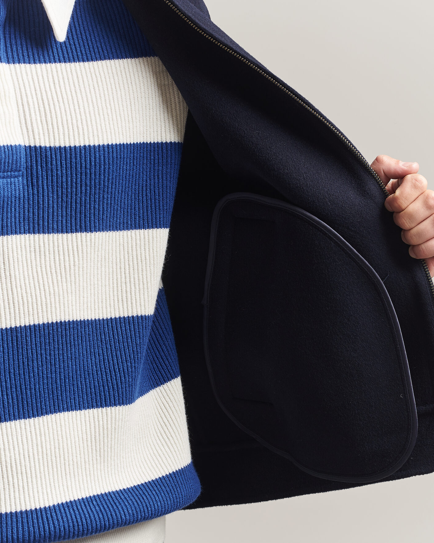 Hombres | Abrigos y chaquetas | Gant | Handstitched Wool/Cashmere Jacket Evening Blue