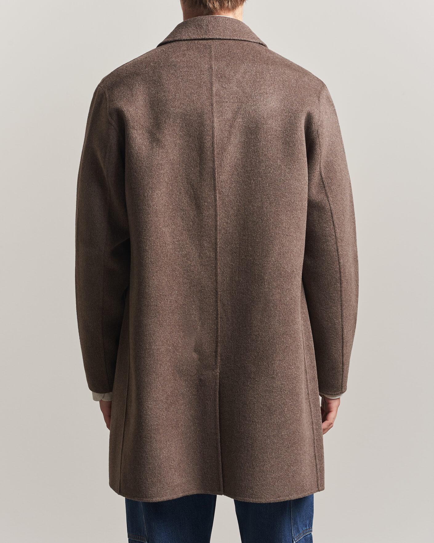 Hombres | Abrigos y chaquetas | Gant | Handstitched Wool/Cashmere Top Coat Shadow Brown