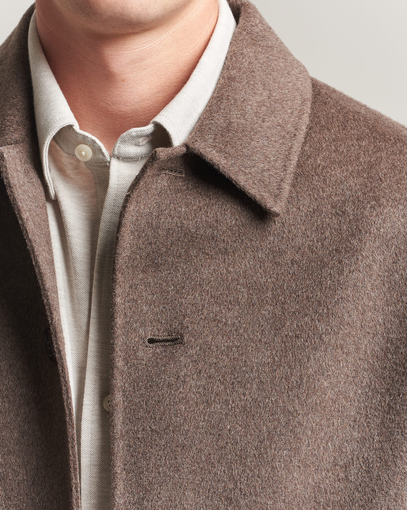 Hombres | Abrigos y chaquetas | Gant | Handstitched Wool/Cashmere Top Coat Shadow Brown