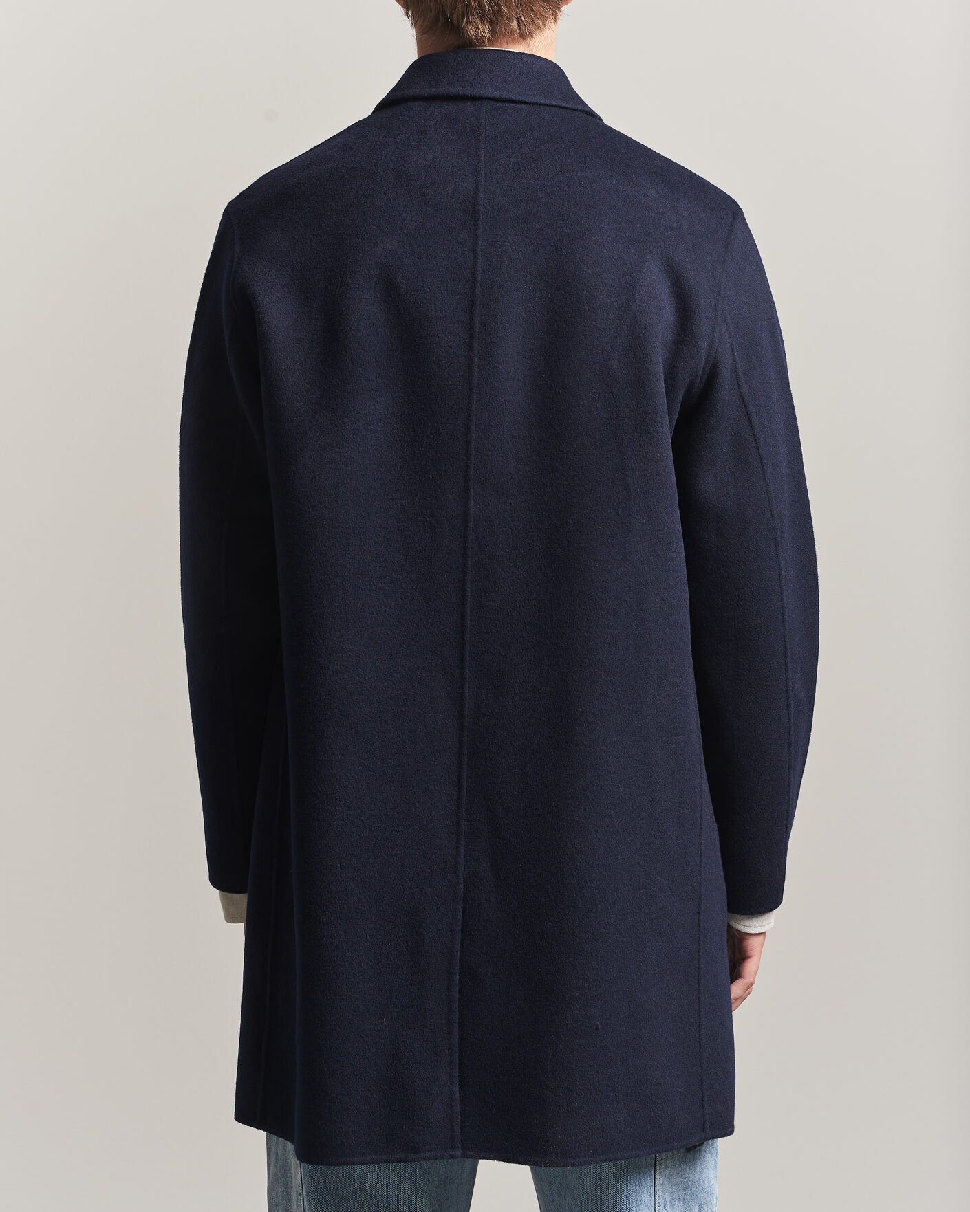 Hombres | Abrigos y chaquetas | Gant | Handstitched Wool/Cashmere Top Coat Evening Blue