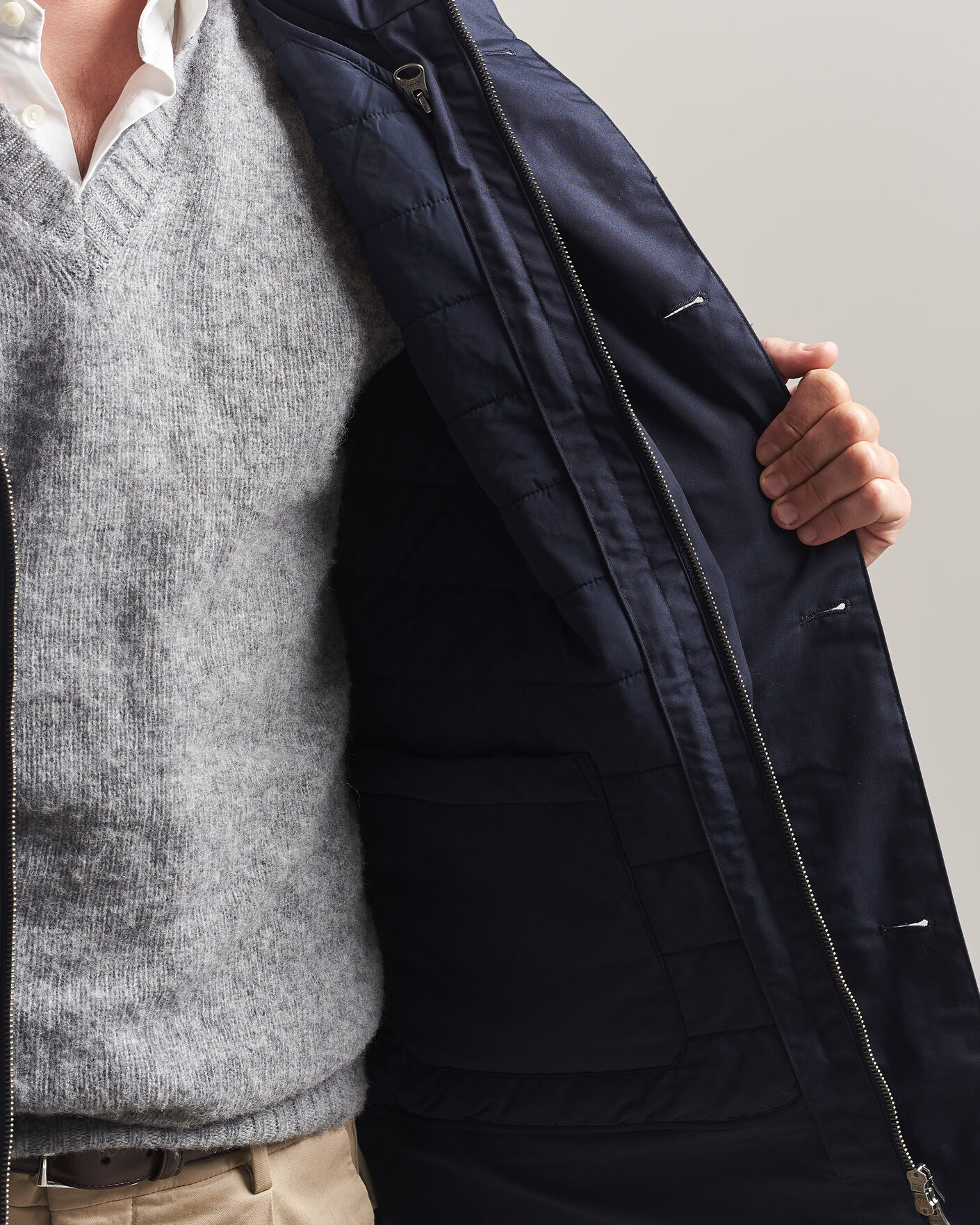 Hombres | Abrigos y chaquetas | Gant | Double Jacket Evening Blue