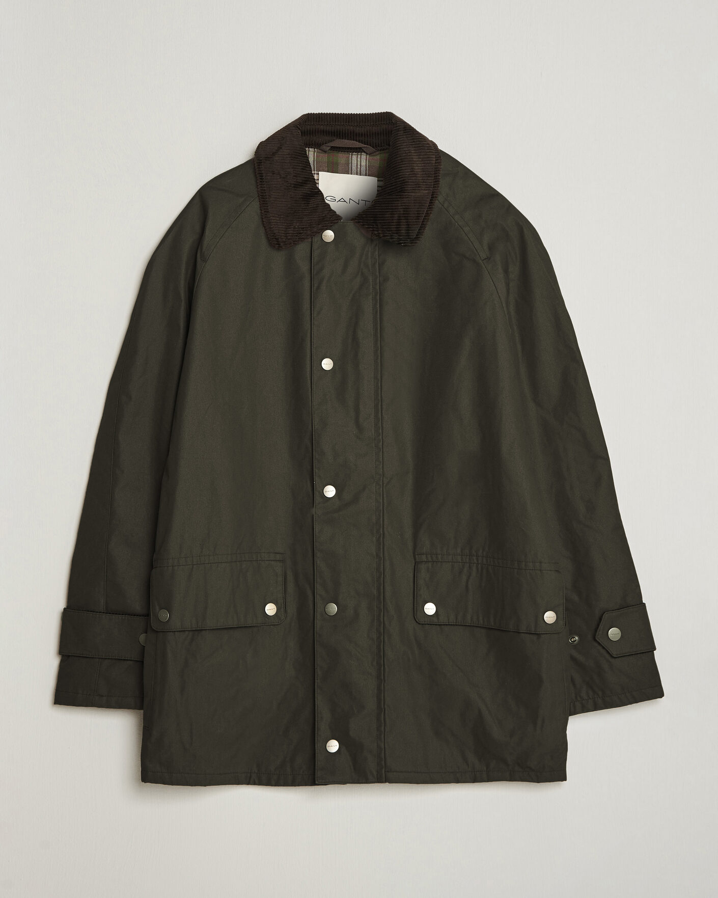 Hombres | Abrigos y chaquetas | Gant | Waxed Barn Jacket Black Brown