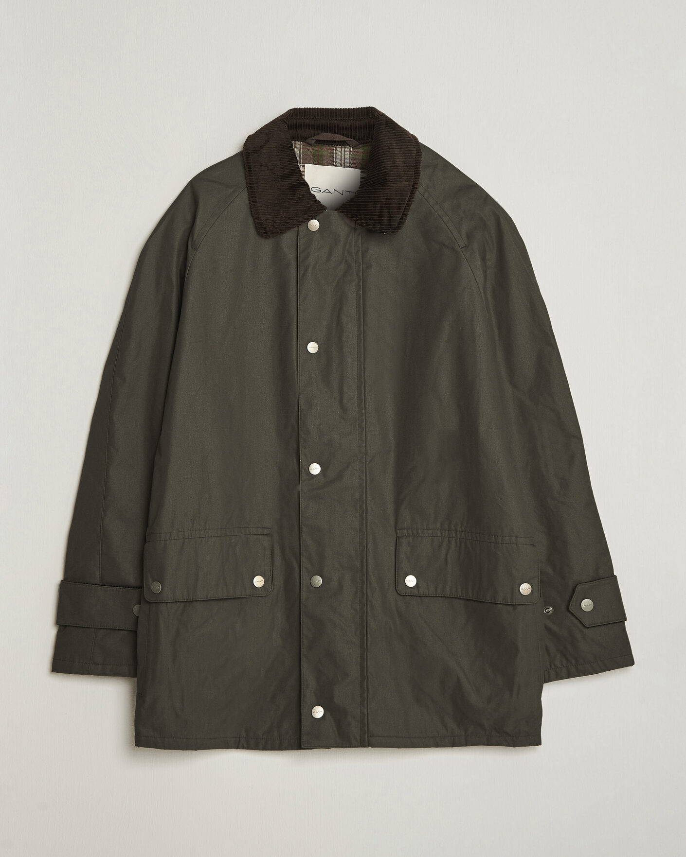 Hombres | Abrigos y chaquetas | Gant | Waxed Barn Jacket Black Brown