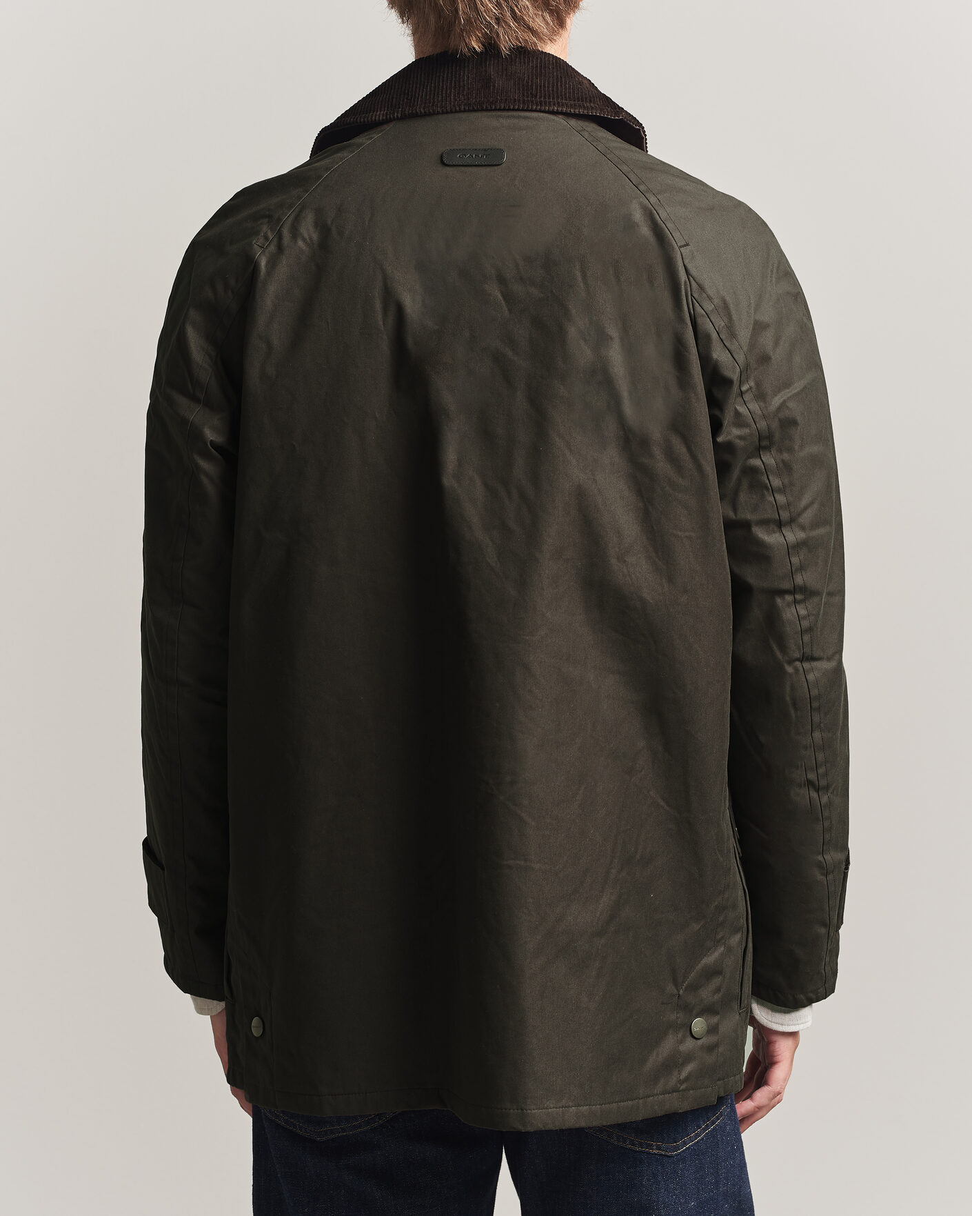 Hombres | Abrigos y chaquetas | Gant | Waxed Barn Jacket Black Brown