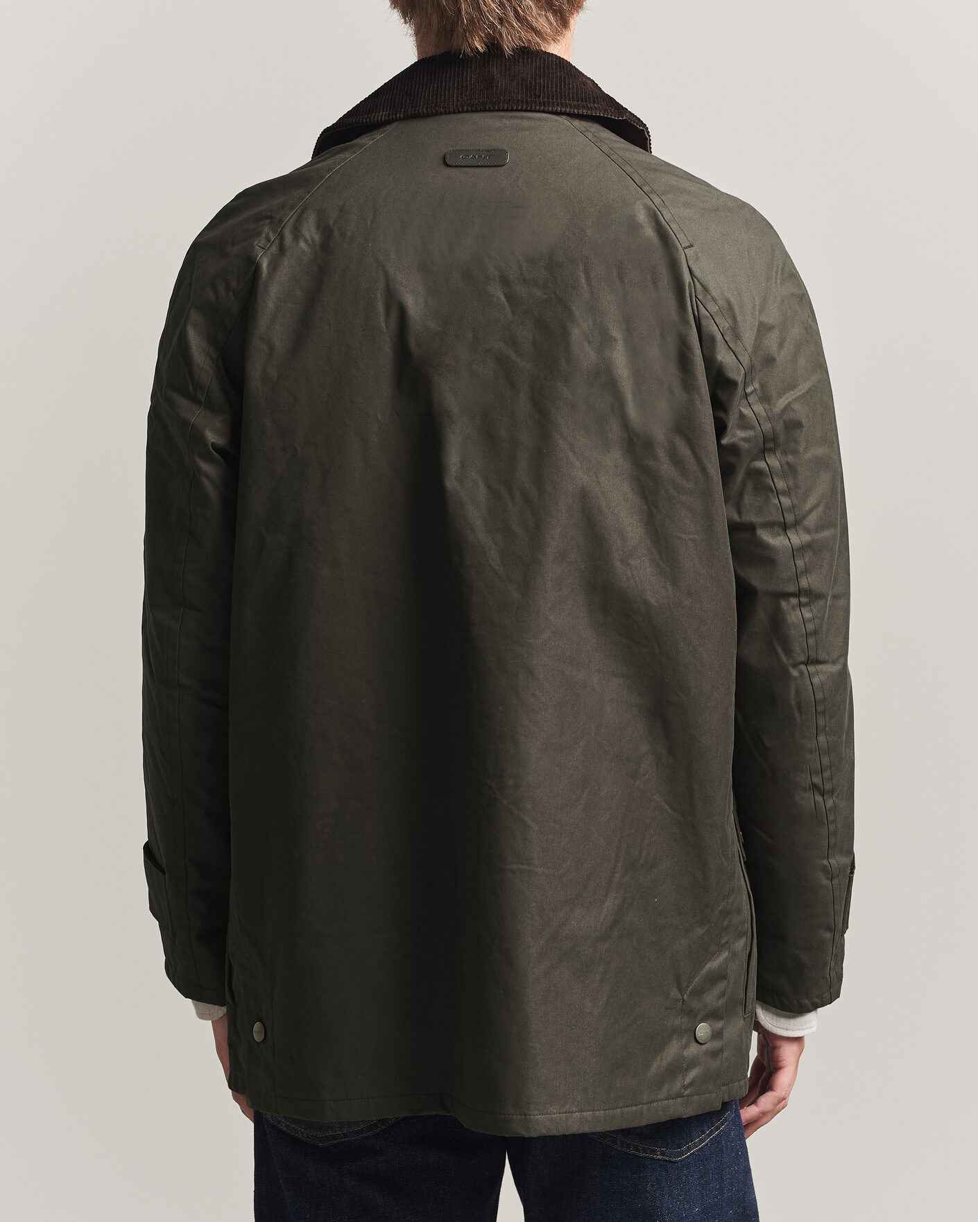 Hombres | Abrigos y chaquetas | Gant | Waxed Barn Jacket Black Brown