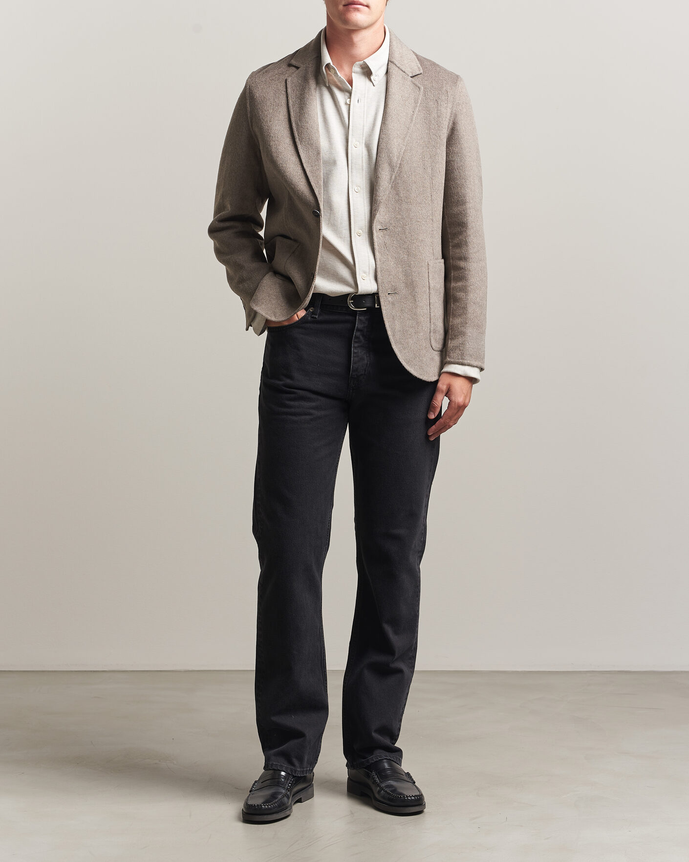 Hombres | Blazers | Gant | Handstitched Unlined Blazer Mist Taupe