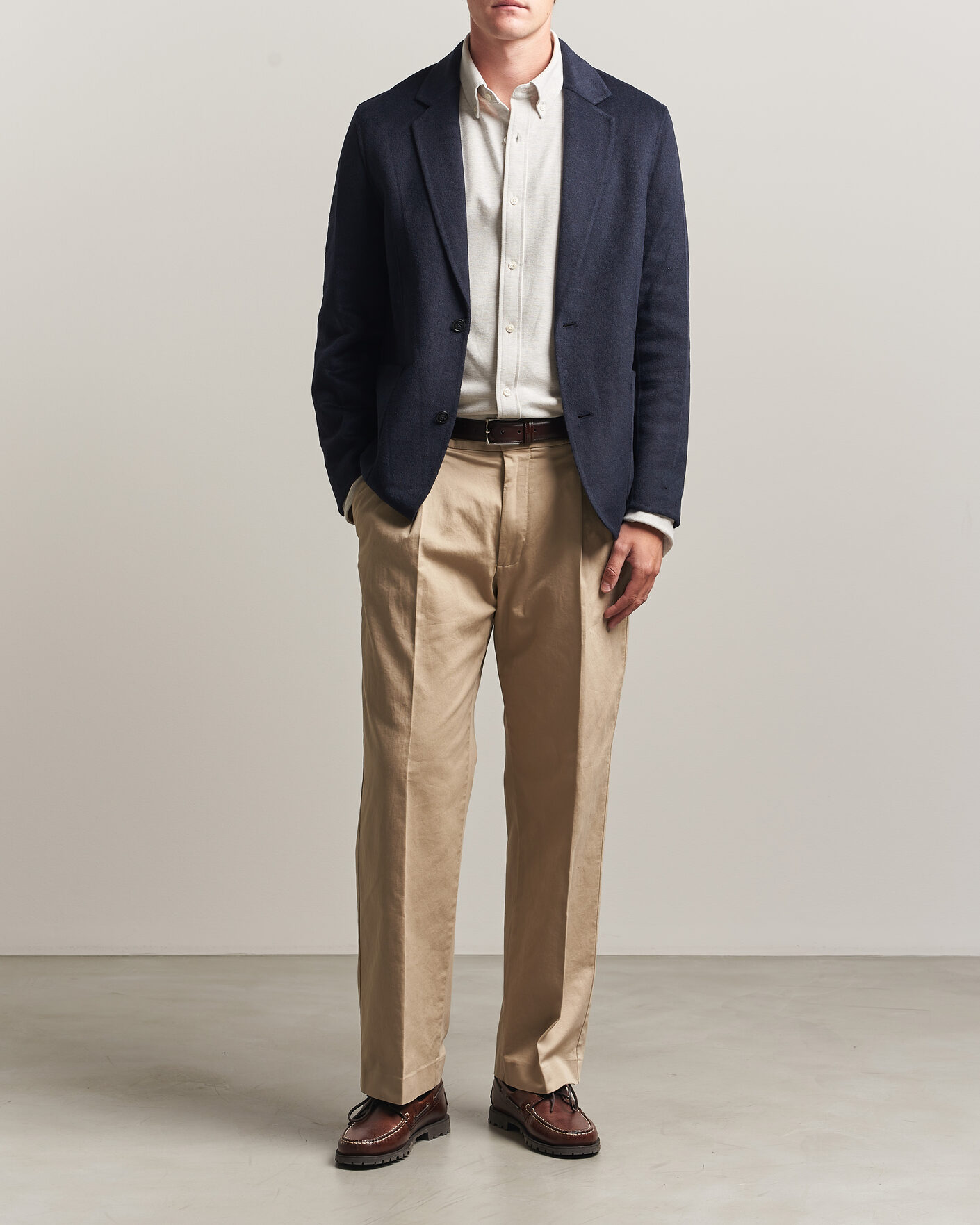 Hombres | Blazers | Gant | Handstitched Unlined Blazer Evening Blue