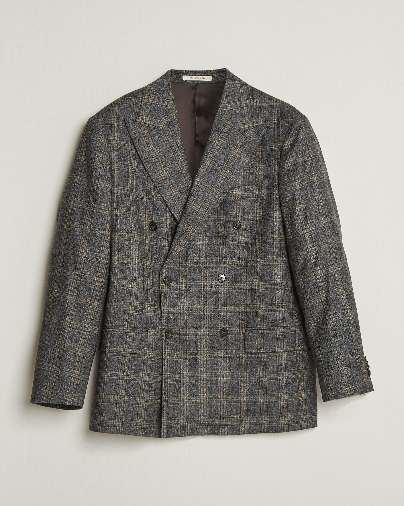 Hombres | Blazers | Gant | Wool Glencheck Double Breasted Blazer Ceramic Grey