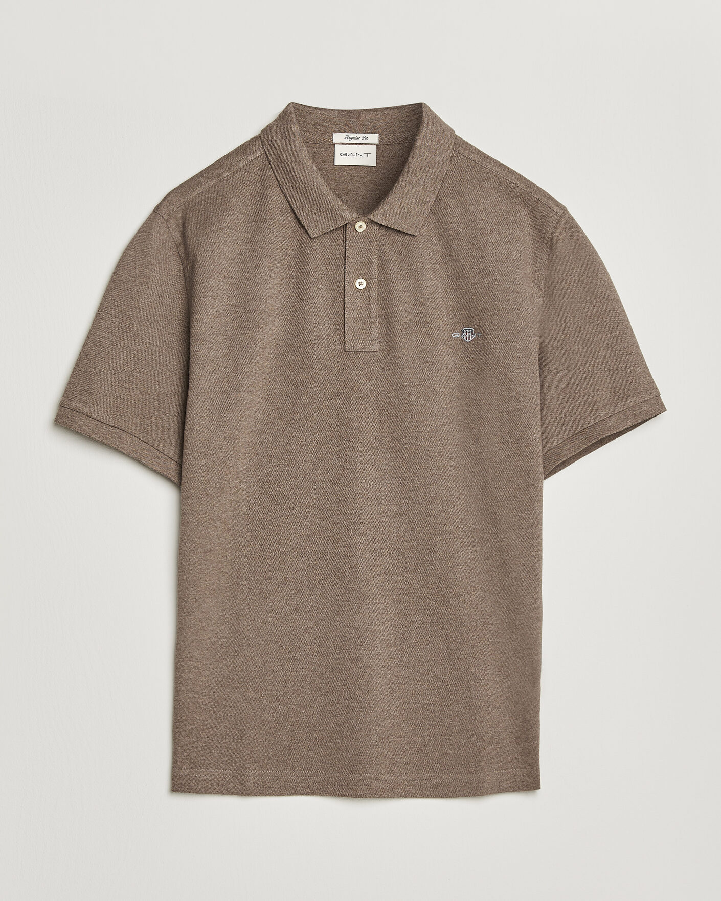 Hombres | Polos | Gant | The Original Polo Dark Hazelnut Melange