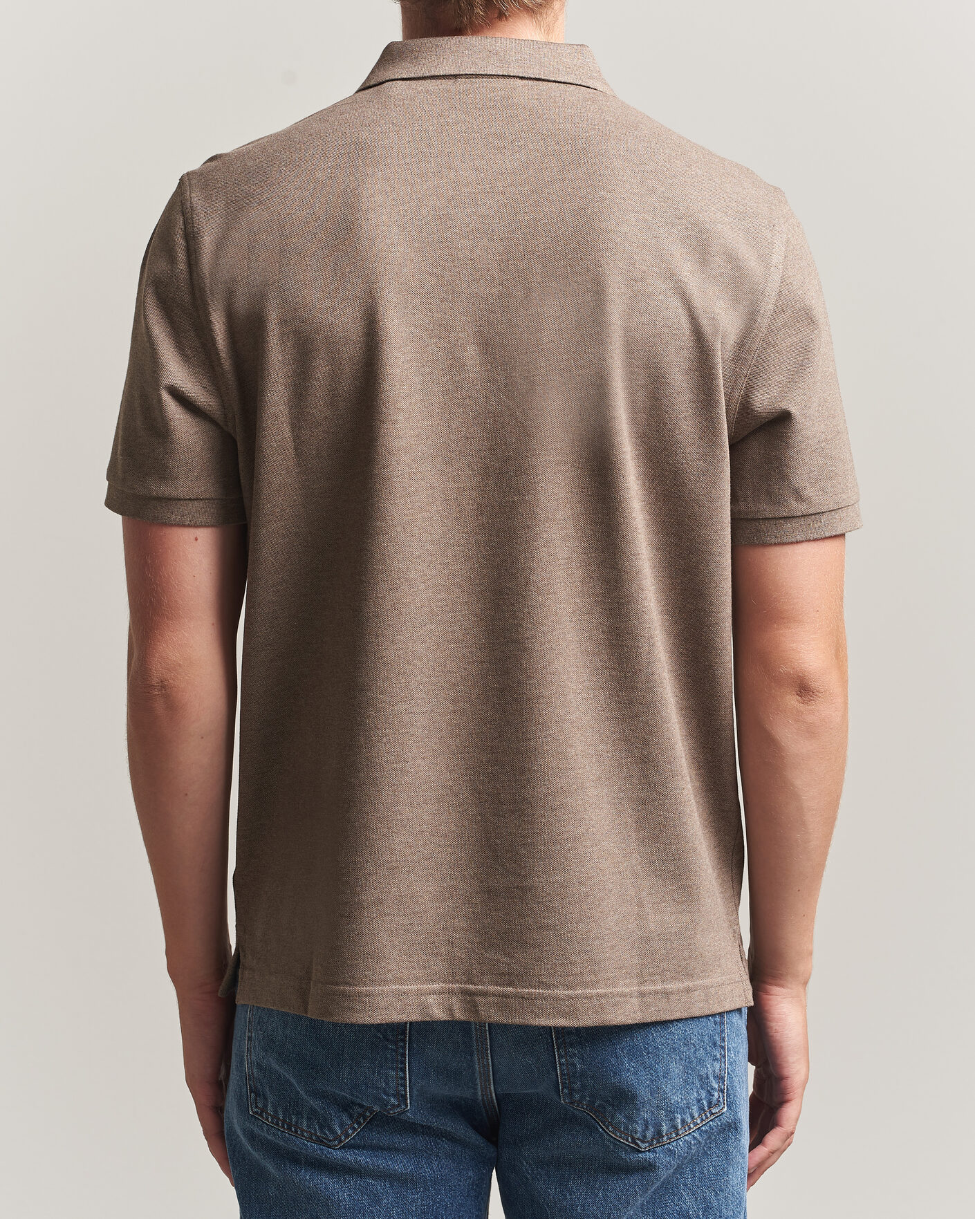 Hombres | Polos | Gant | The Original Polo Dark Hazelnut Melange