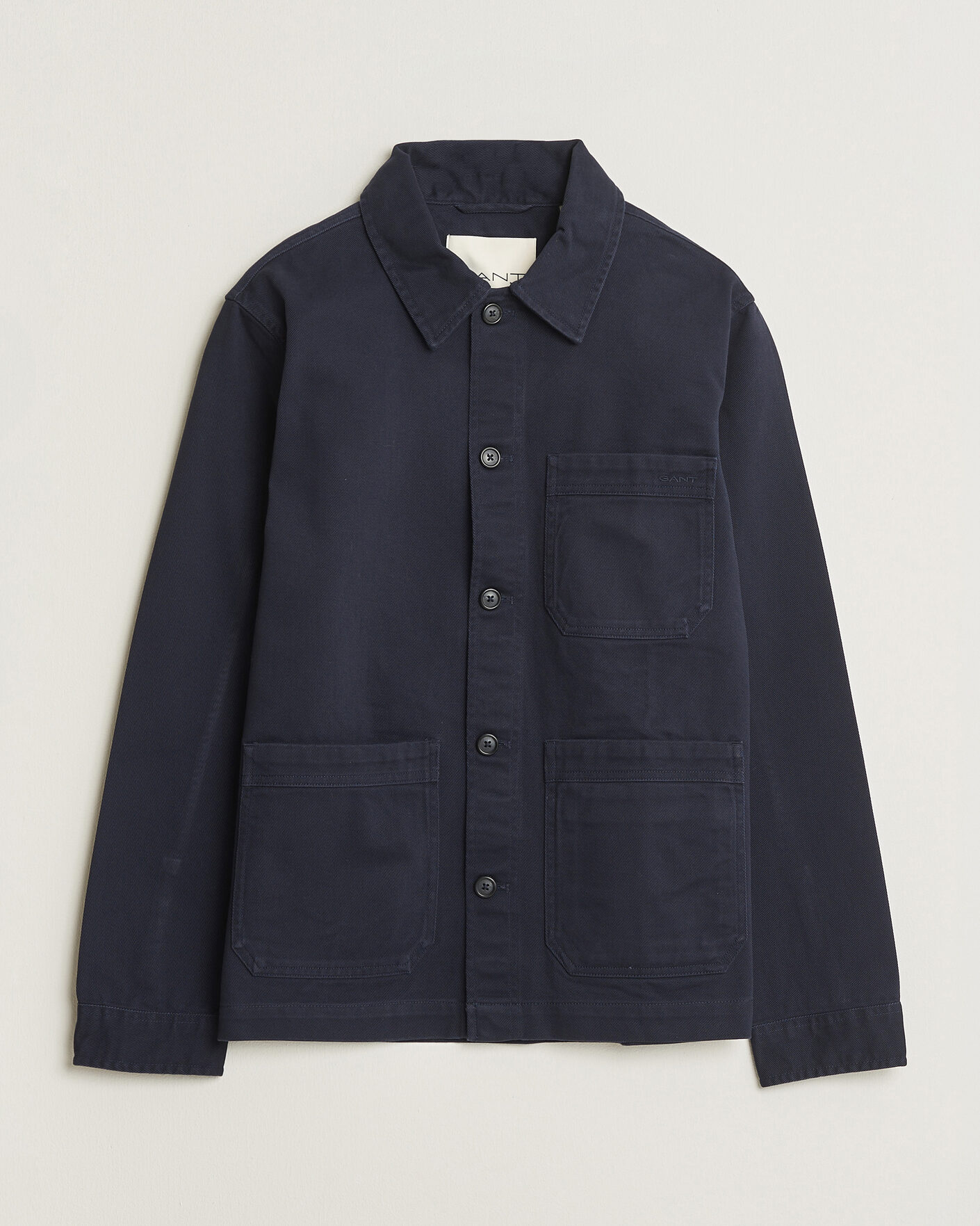 Hombres | Camisas | Gant | Regular Fit Brushed Twill Overshirt Evening Blue