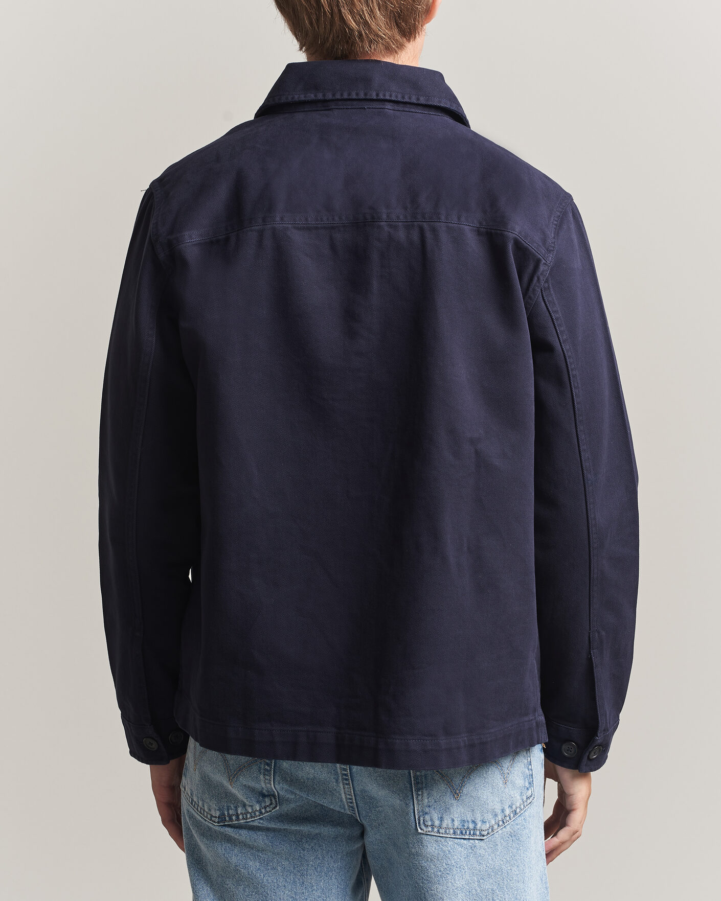 Hombres | Camisas | Gant | Regular Fit Brushed Twill Overshirt Evening Blue