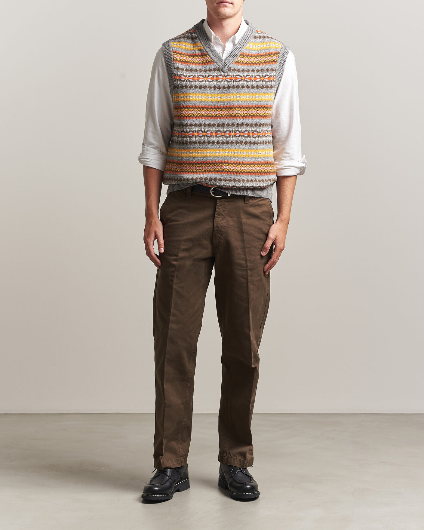 Hombres | Jerséis y prendas de punto | Gant | Wool Knitted Fairisle Vest Multi