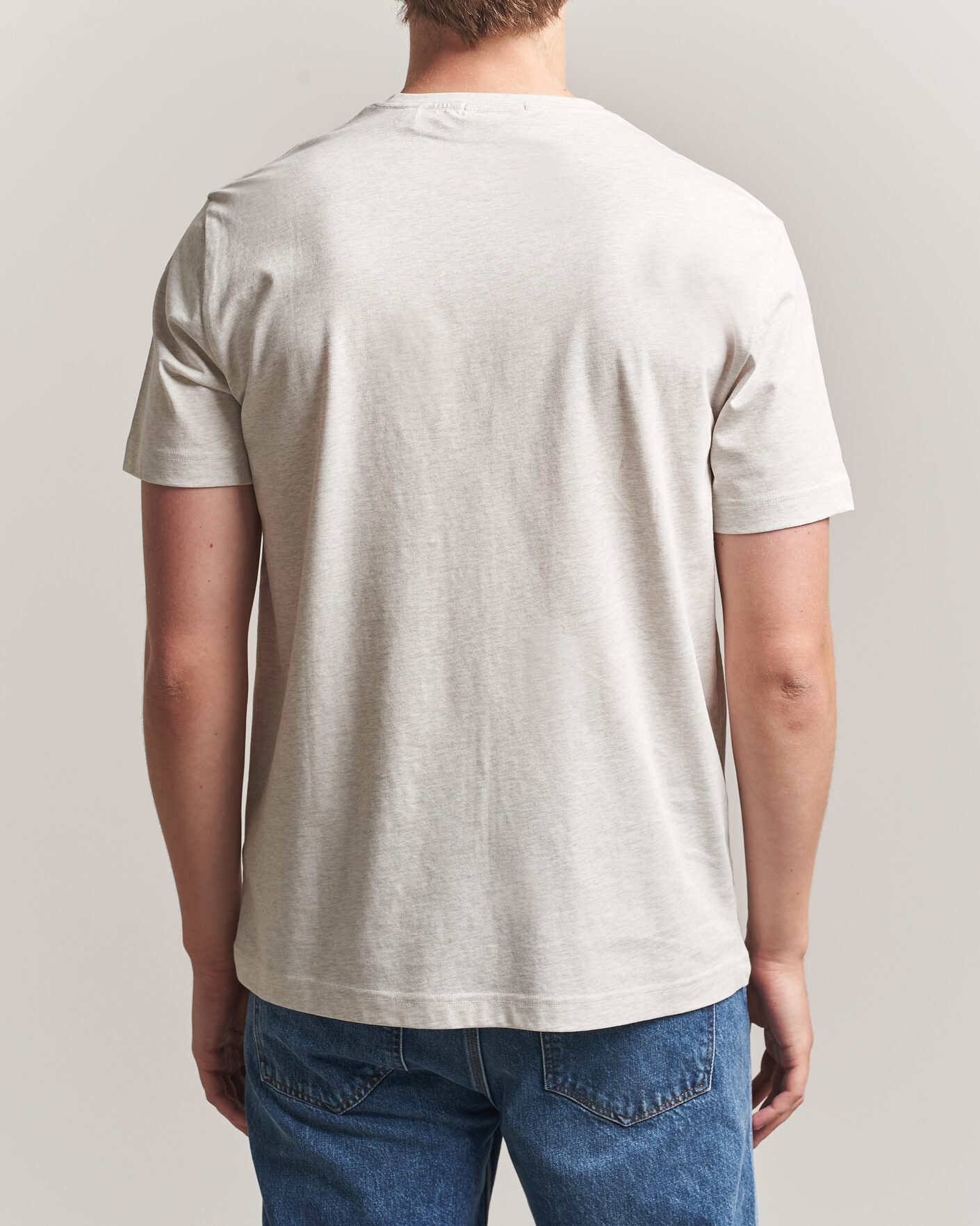 Hombres | Camisetas | Gant | The Original T-Shirt Glacier Melange