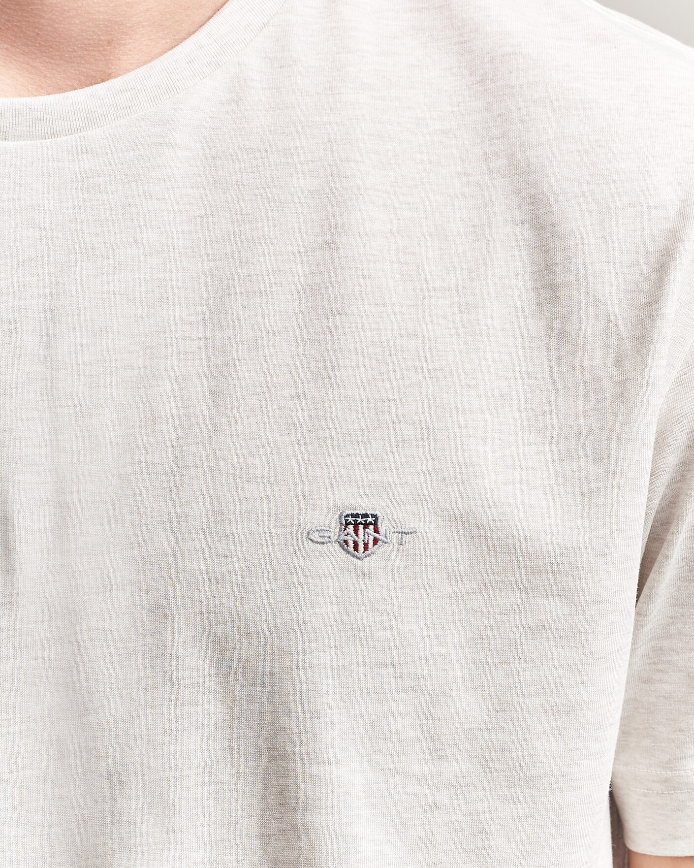 Hombres | Camisetas | Gant | The Original T-Shirt Glacier Melange