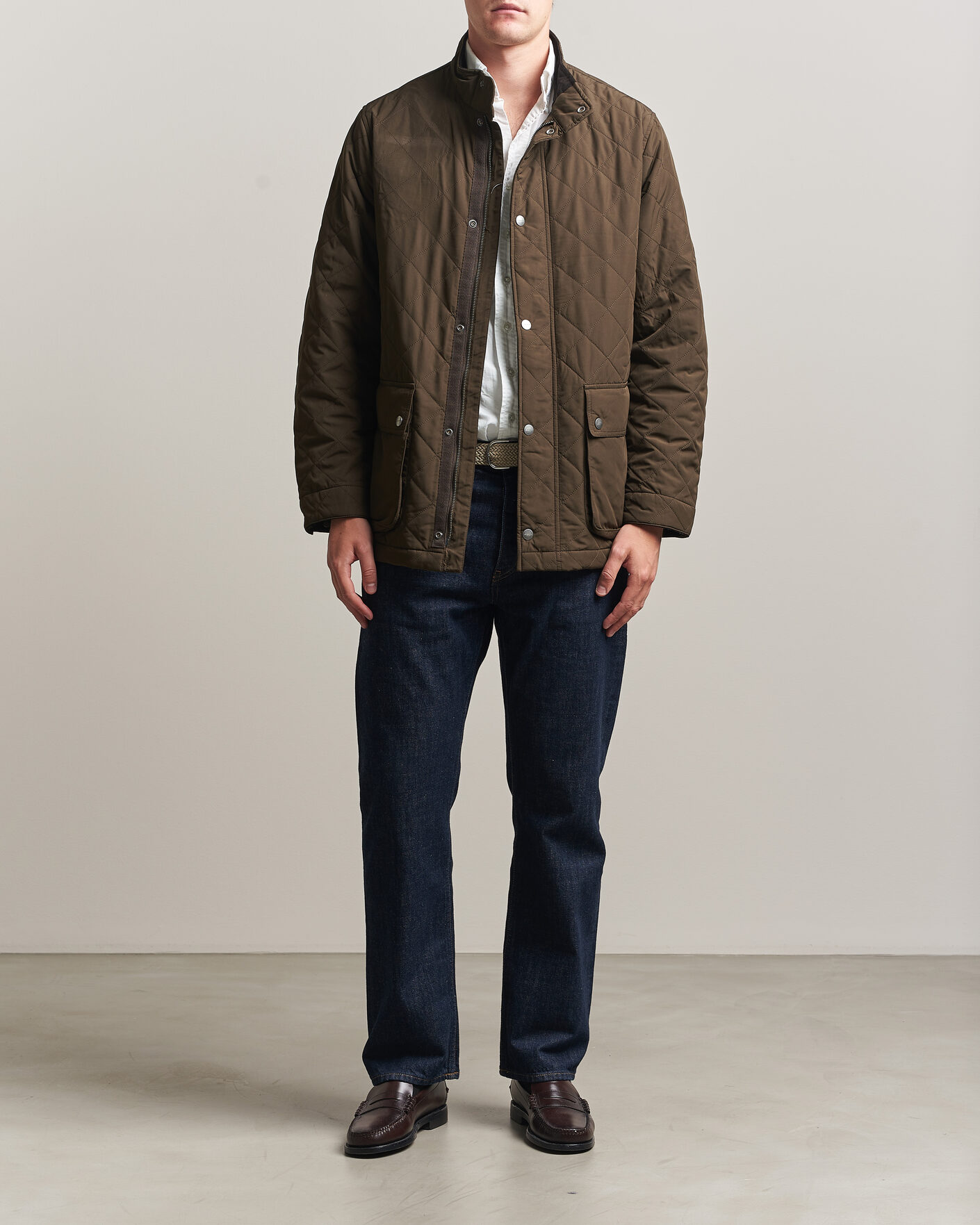 Hombres | Abrigos y chaquetas | Gant | Classic Quilted Mid Jacket Black Brown