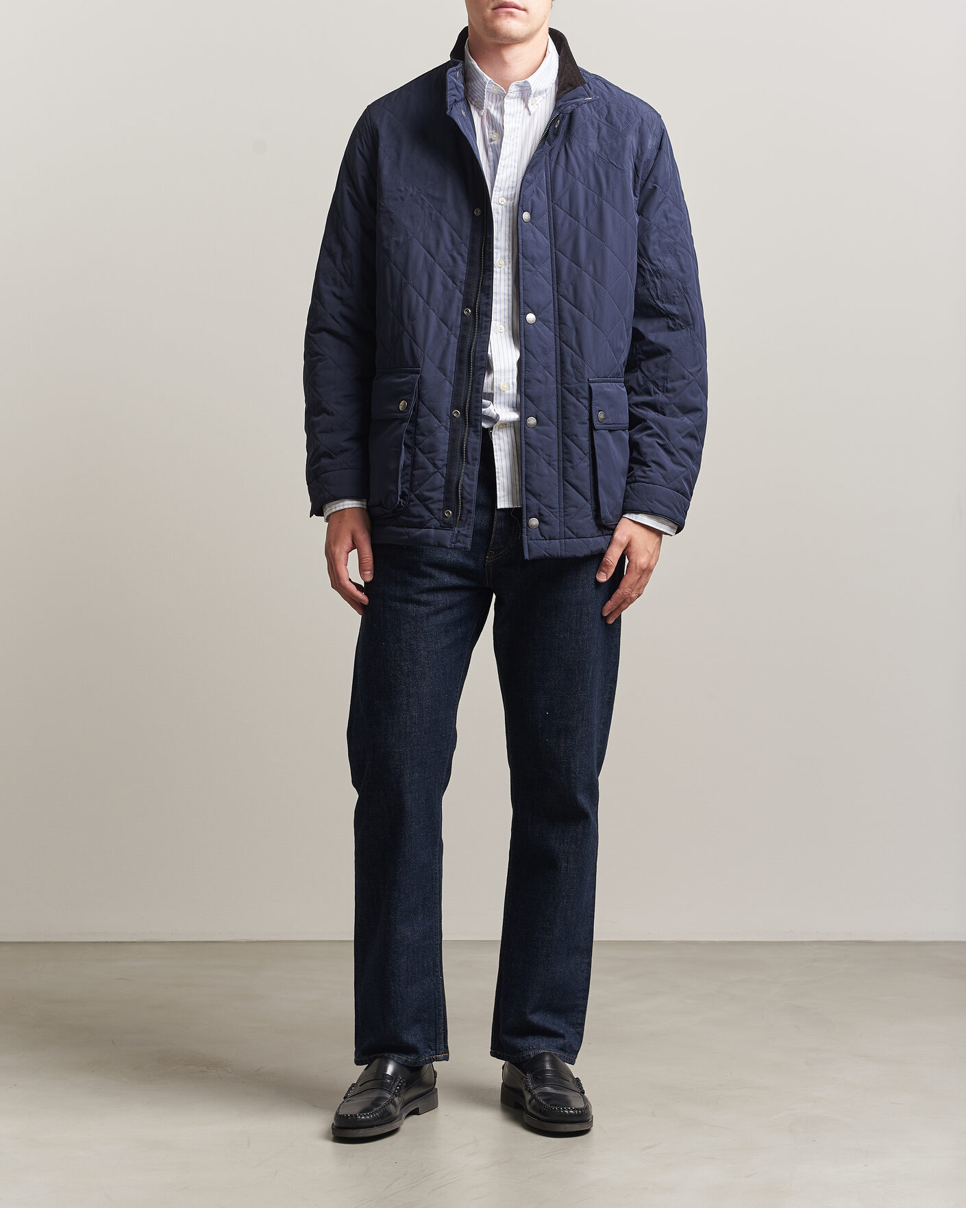 Hombres | Abrigos y chaquetas | Gant | Classic Quilted Mid Jacket Evening Blue