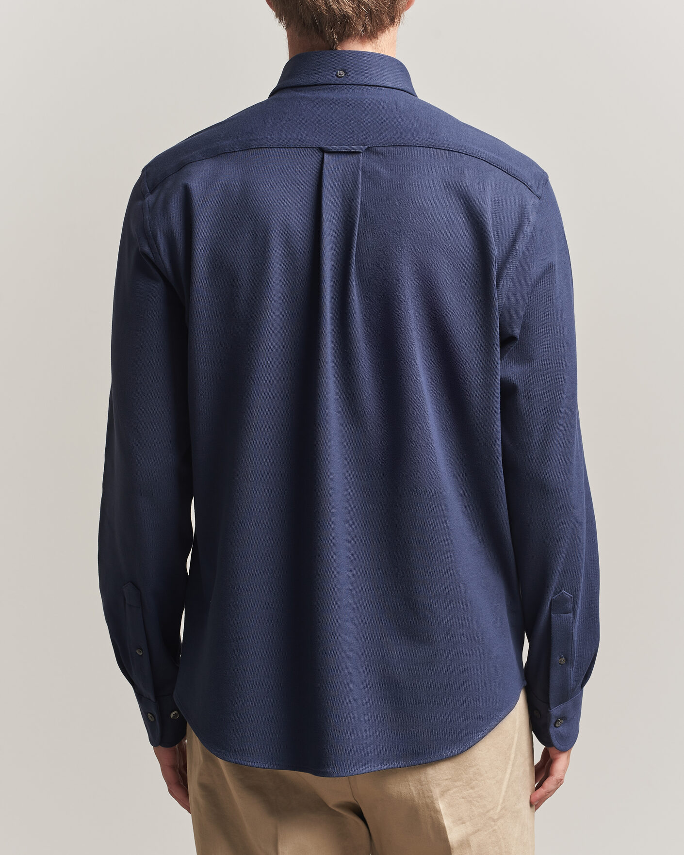 Hombres | Camisas | Gant | Regular Fit Jersey Pique Shirt Marine