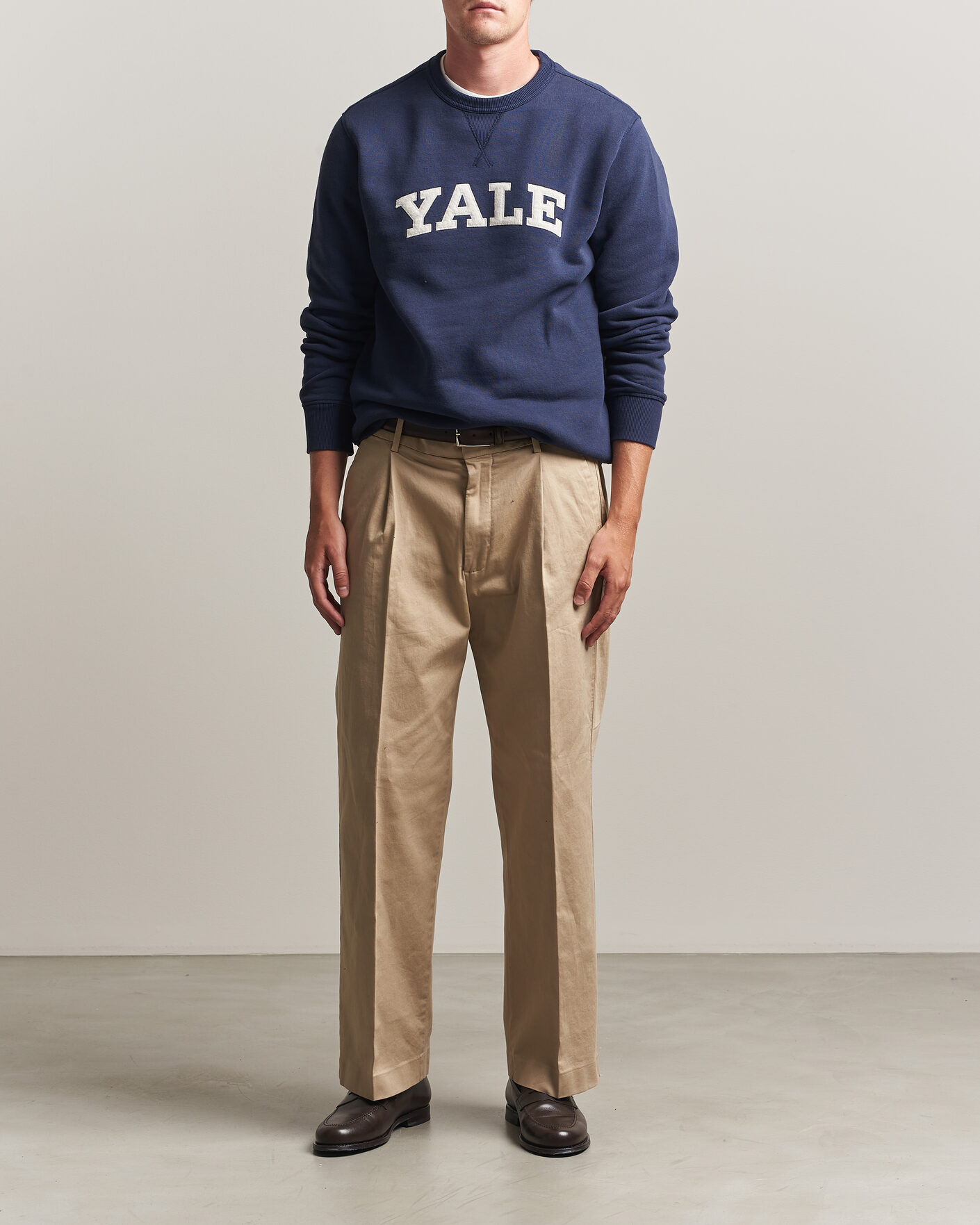 Hombres | Jerséis y prendas de punto | Gant | YALE Crew Neck Sweatshirt Marine