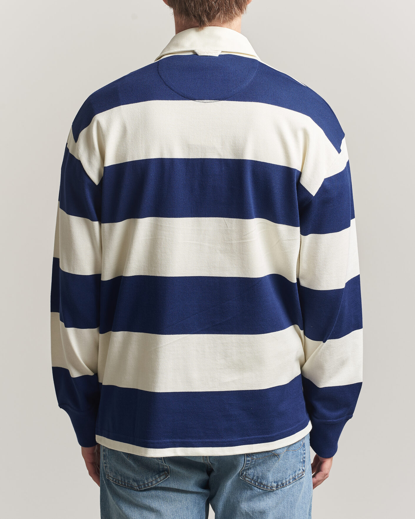 Hombres | Jerséis y prendas de punto | Gant | YALE Striped Heavy Rugger Rich Navy