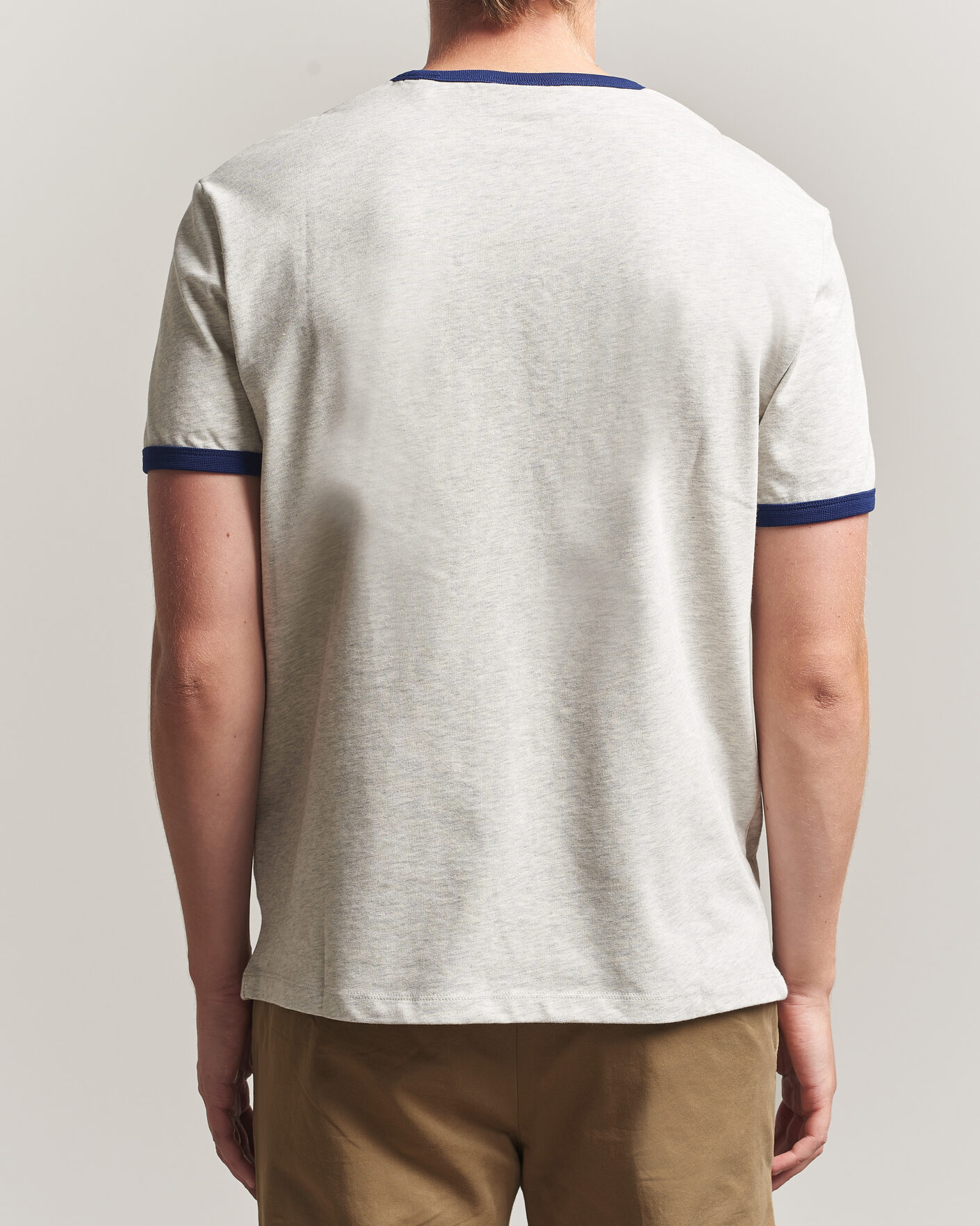 Hombres | Camisetas | Gant | YALE Crew Neck T-Shirt Grey Melange