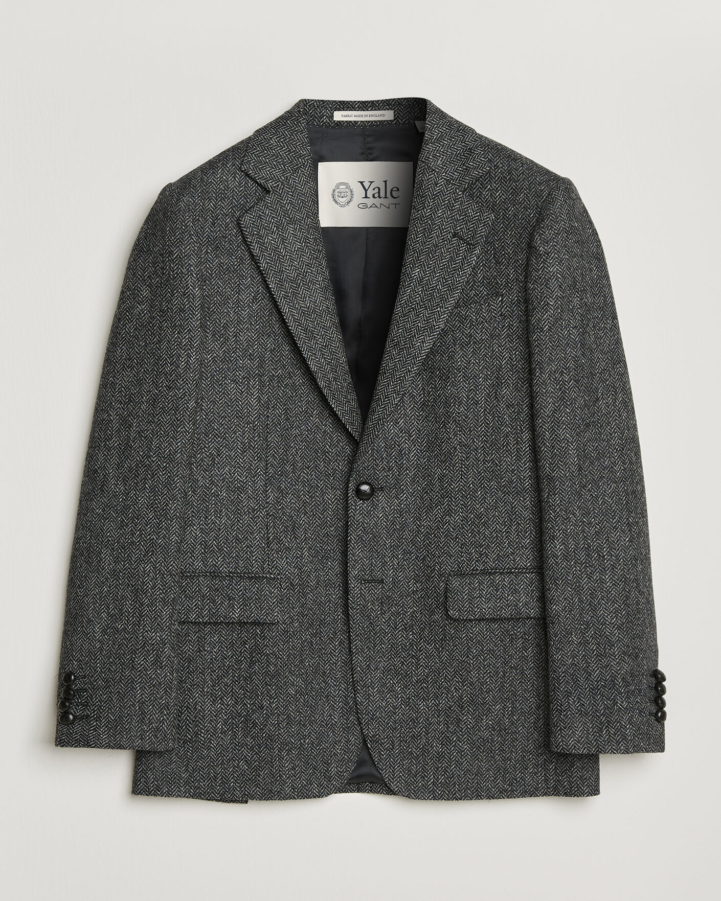 Hombres | Blazers | Gant | YALE Tweed Blazer Black Grey